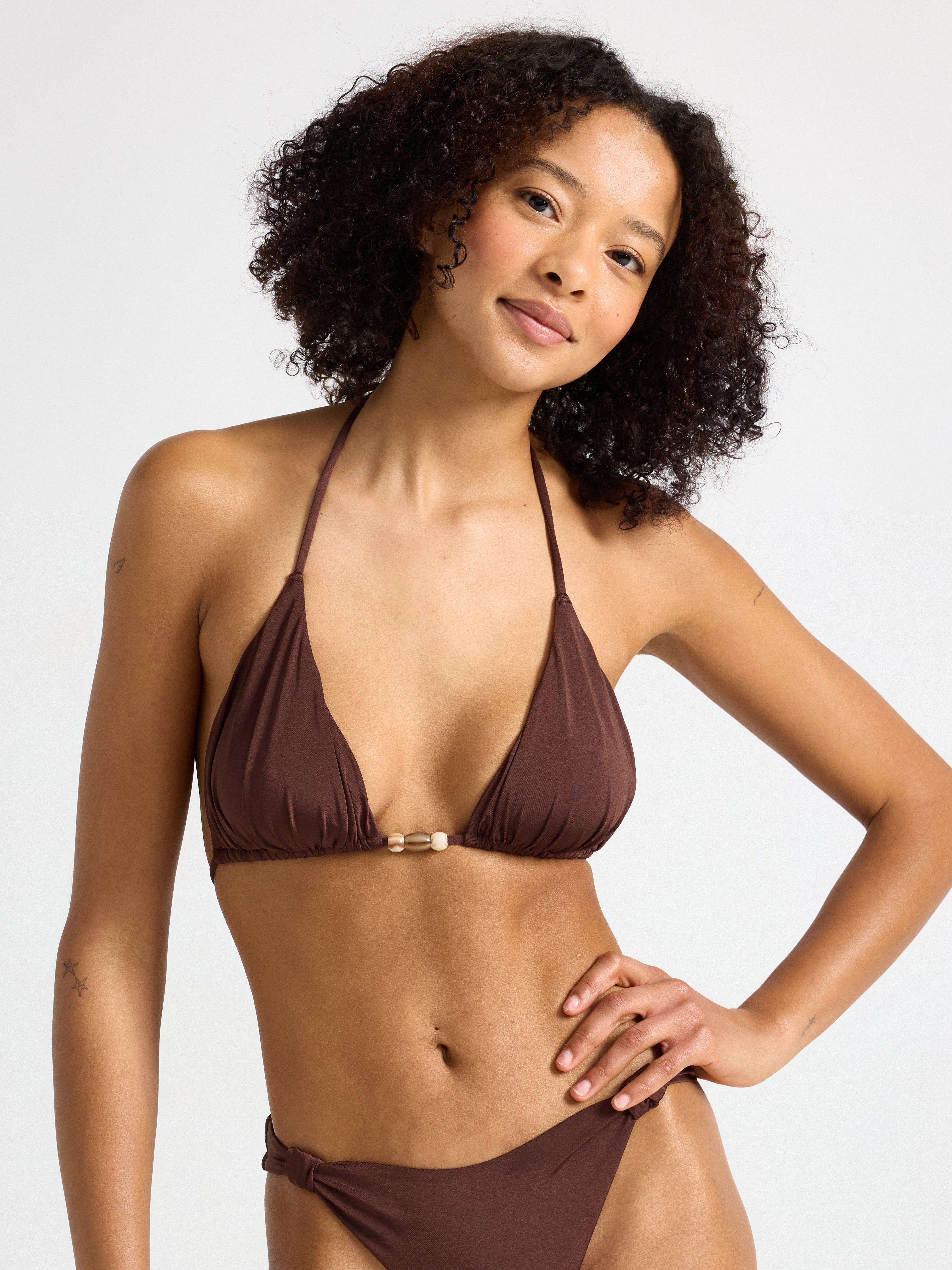 Triangle Bra - Lingerie - Brown