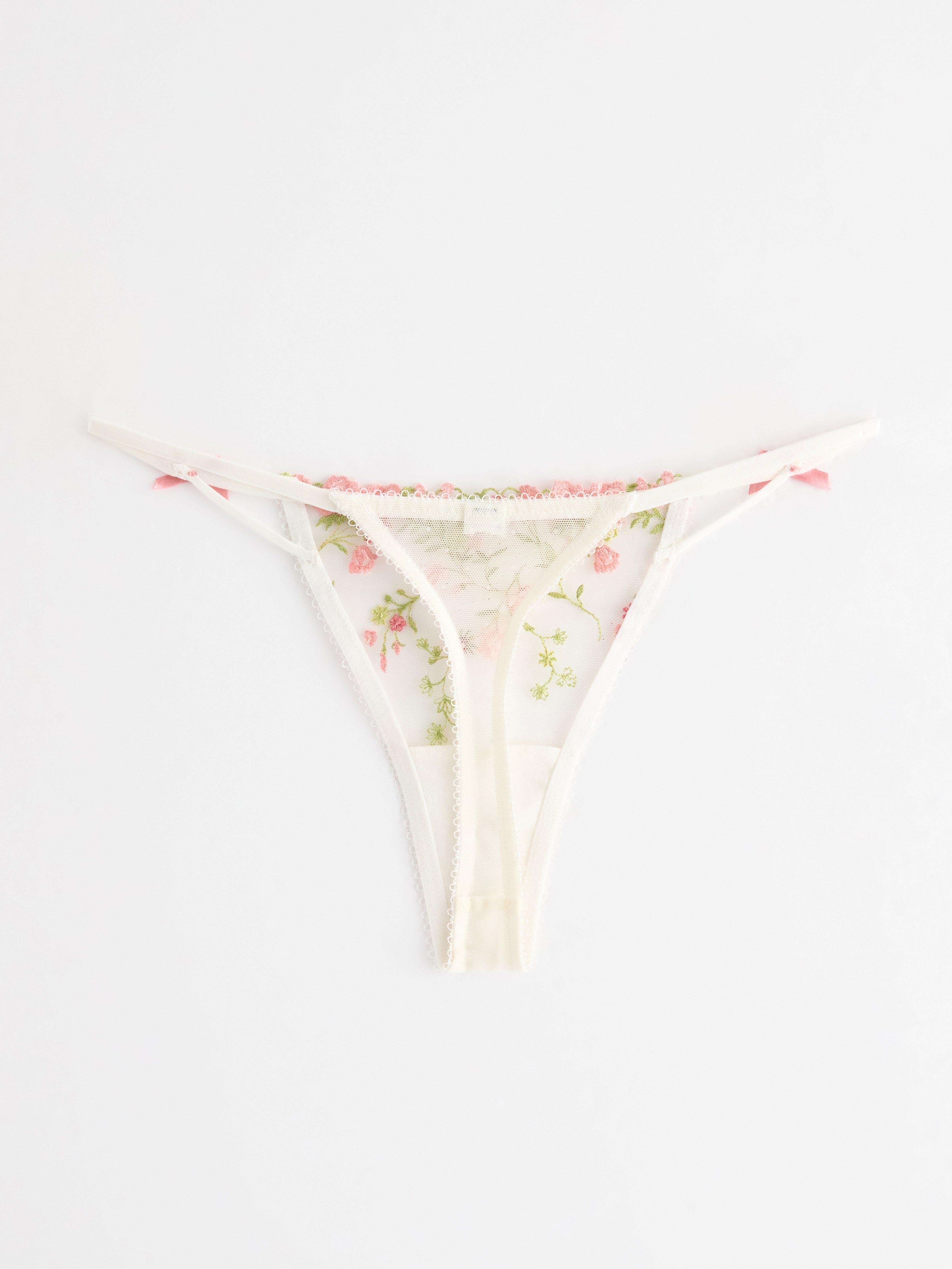Thong Low - Lingerie - White