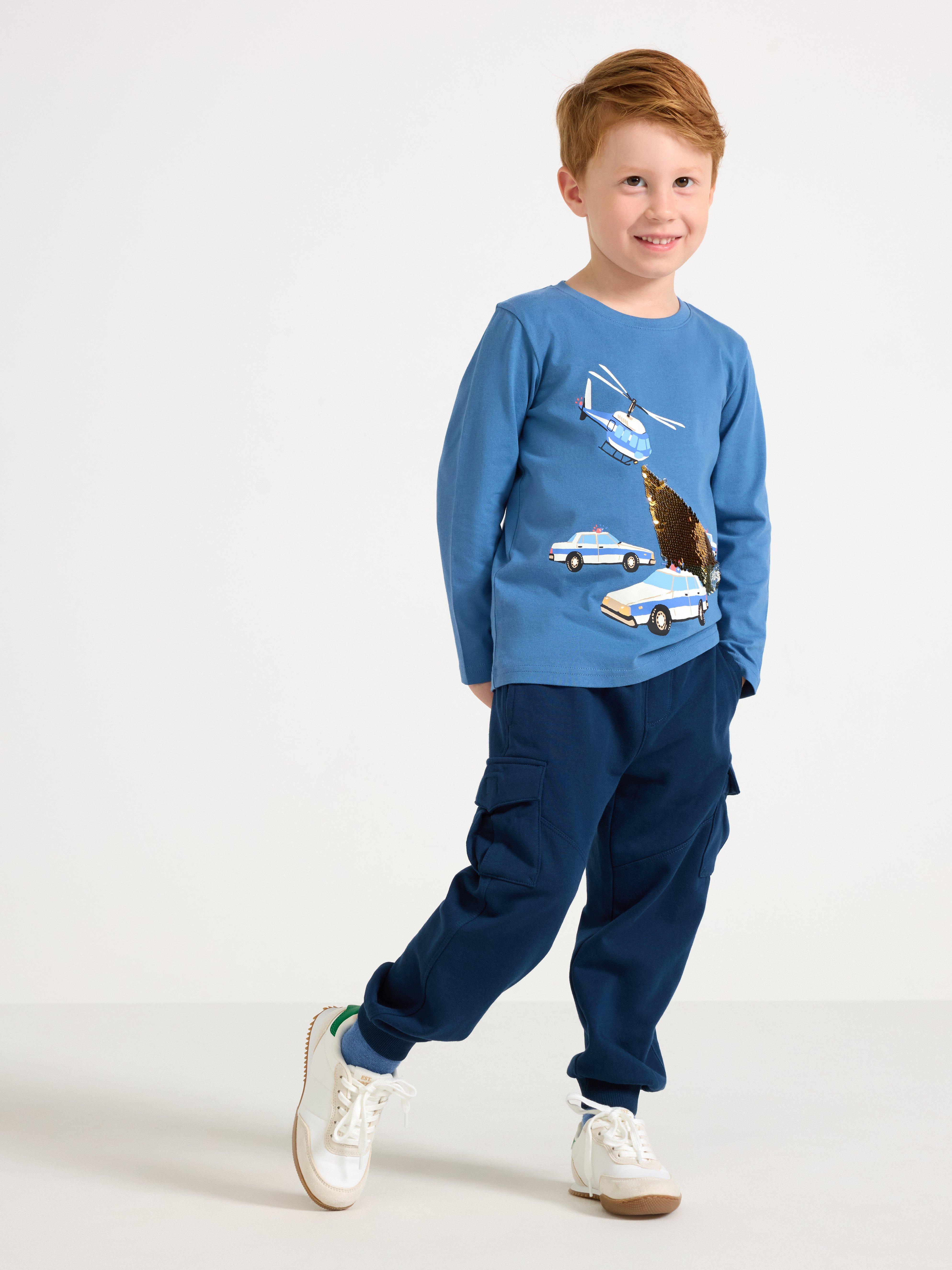 Cargo Trousers - Kids Wear - Blue