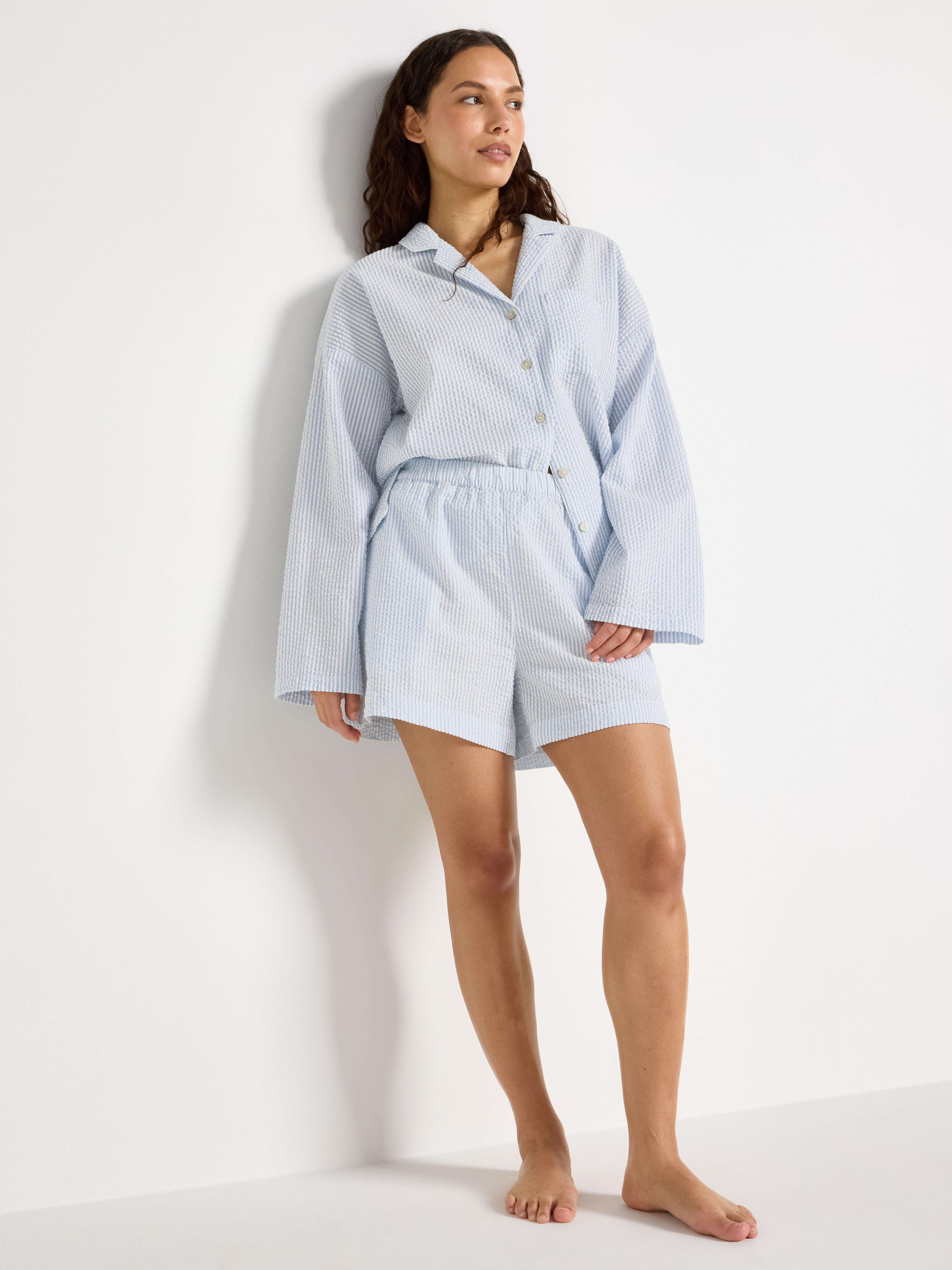 Pyjama Shorts - Lingerie - Blue