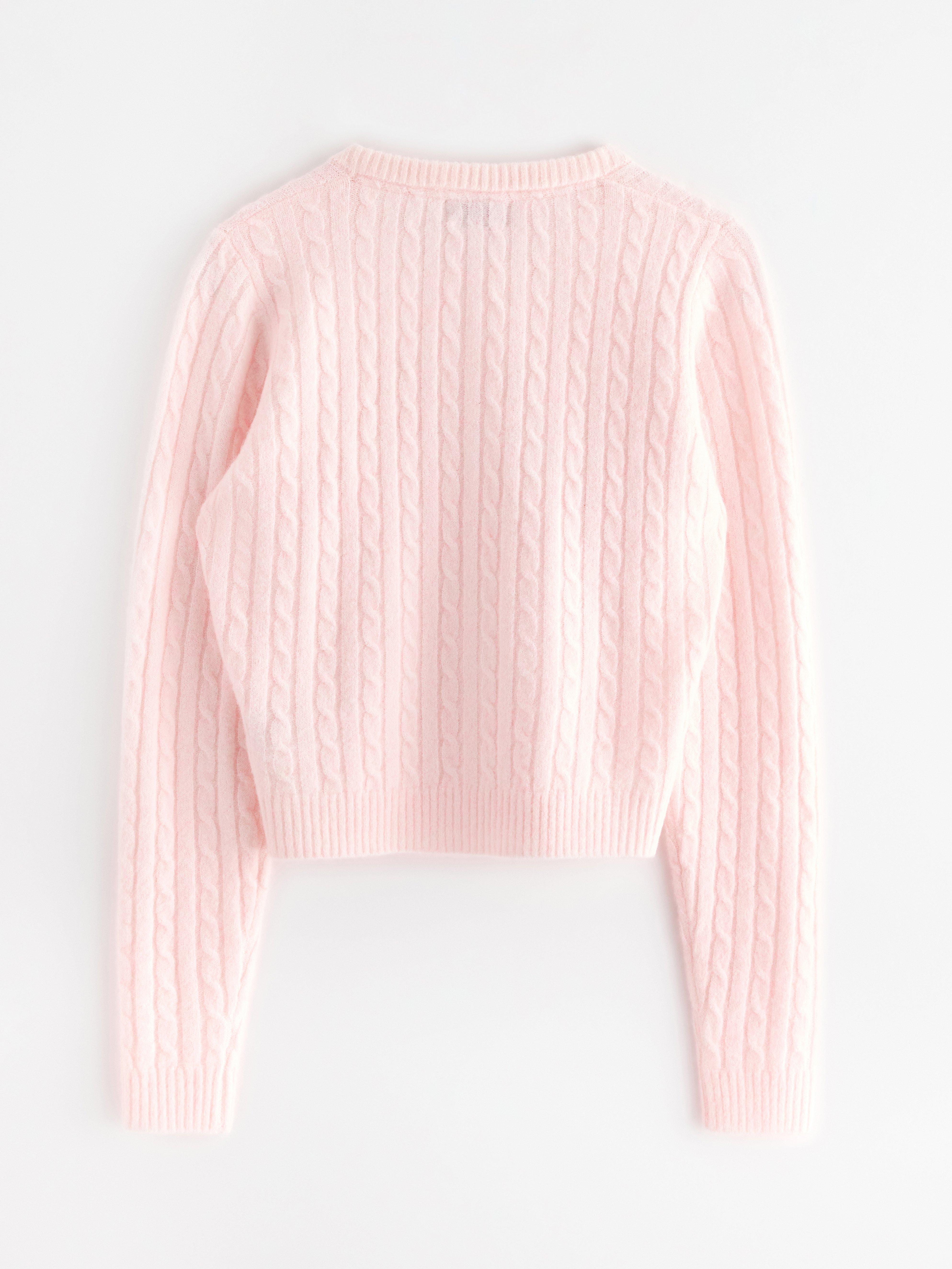 Cardigan - Dam - Rosa