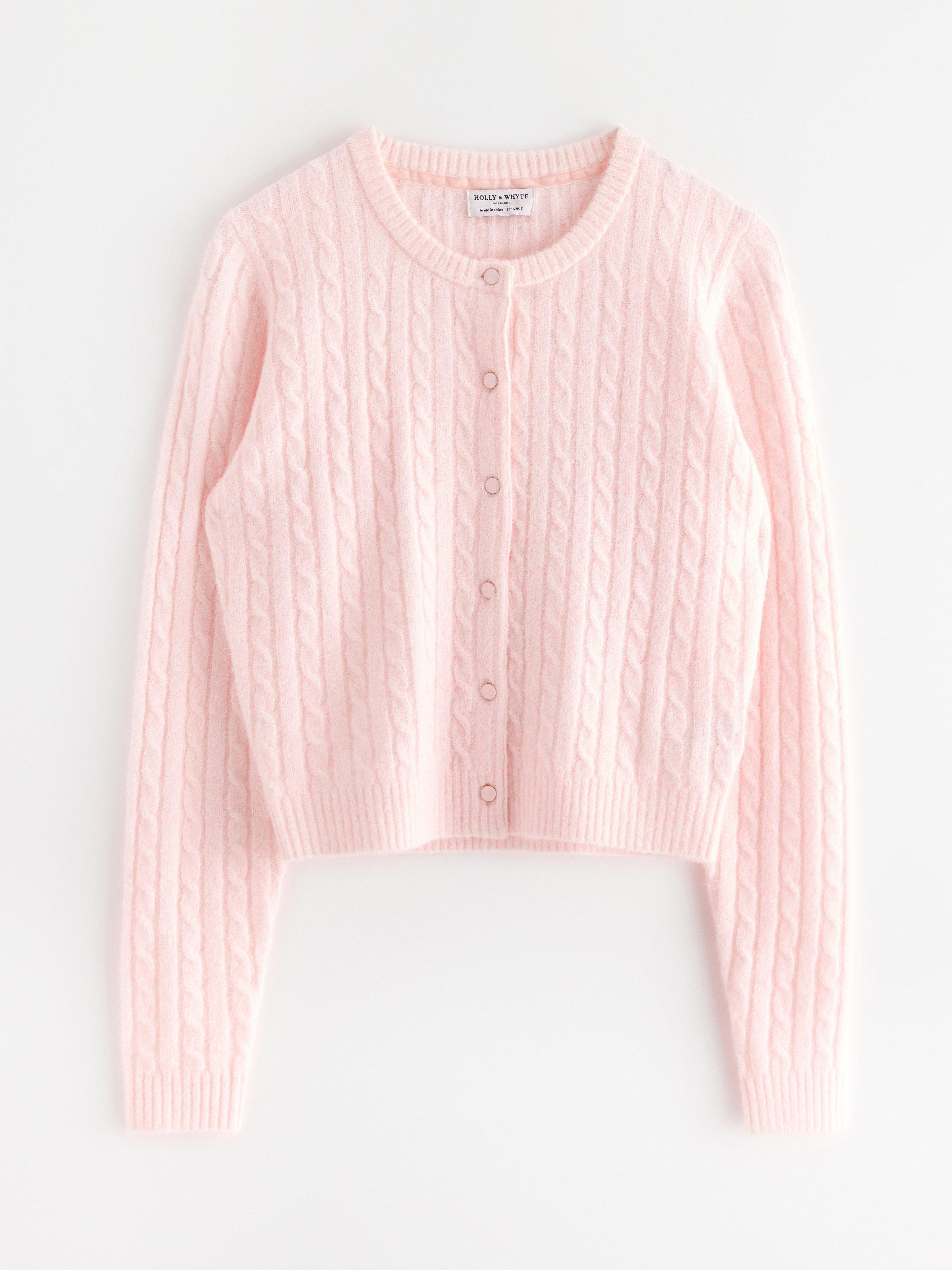 Cardigan - Dam - Rosa