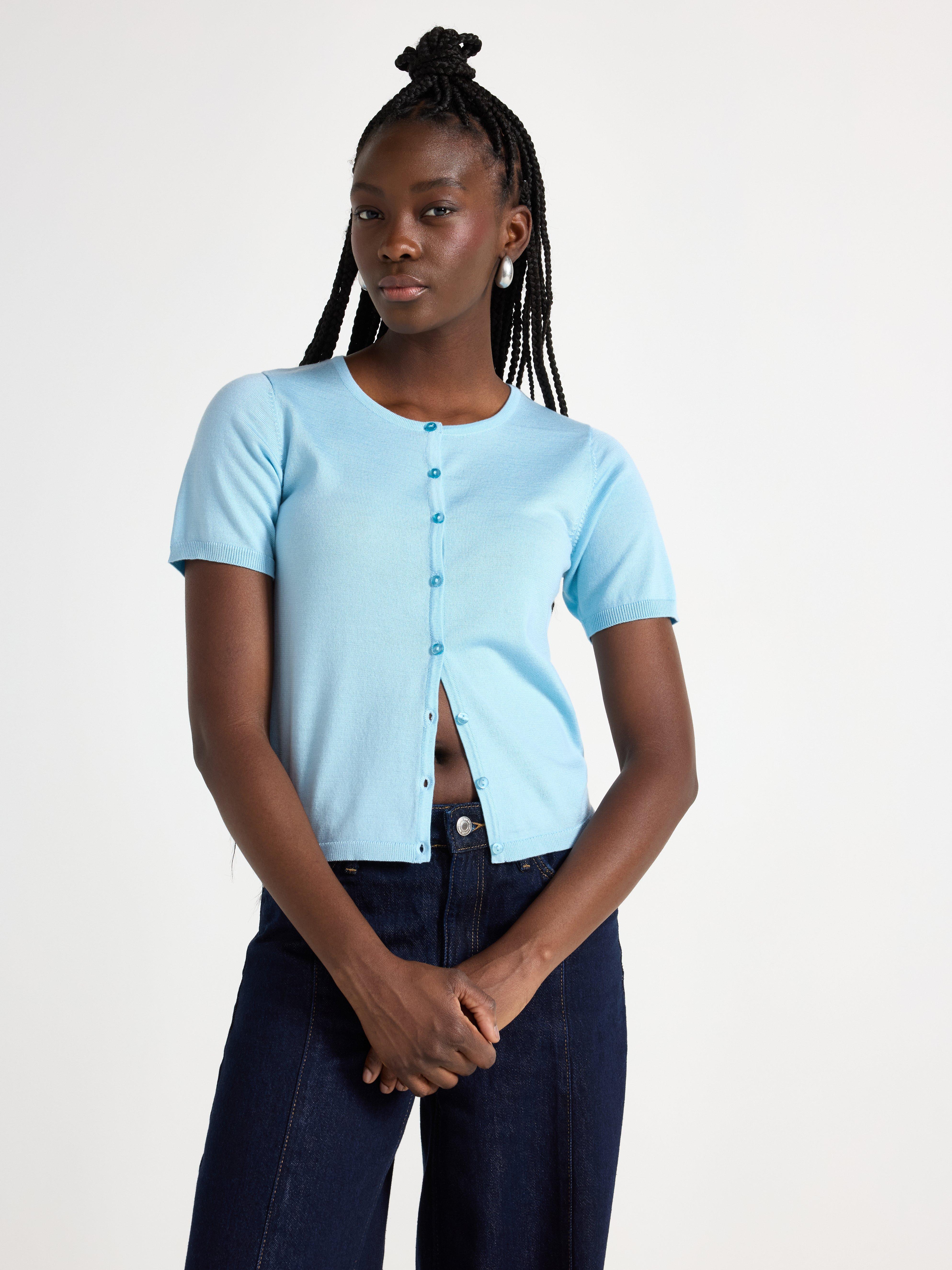 Cardigan - Womens Wear - Blue