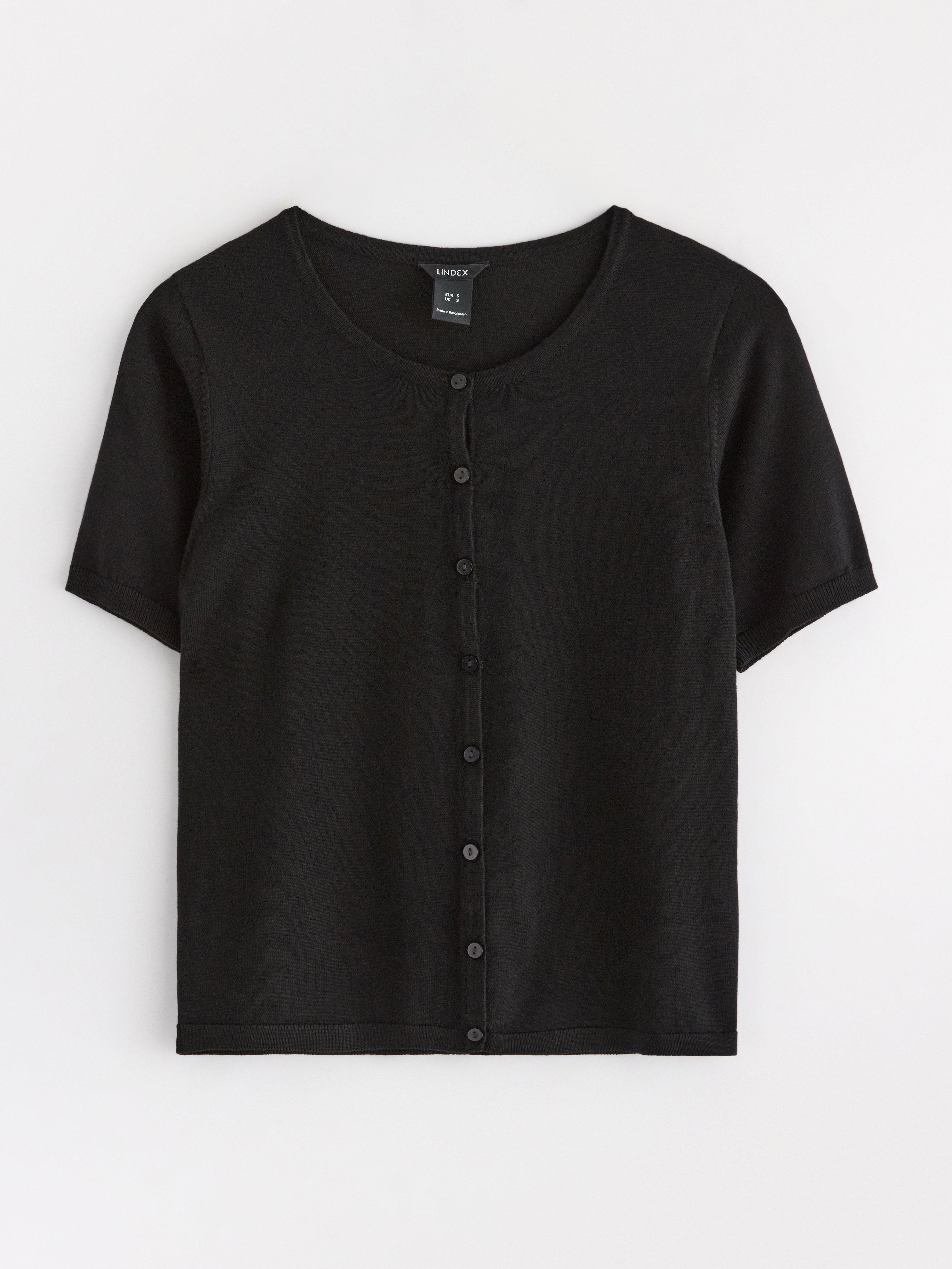 Cardigan - Dame - Svart