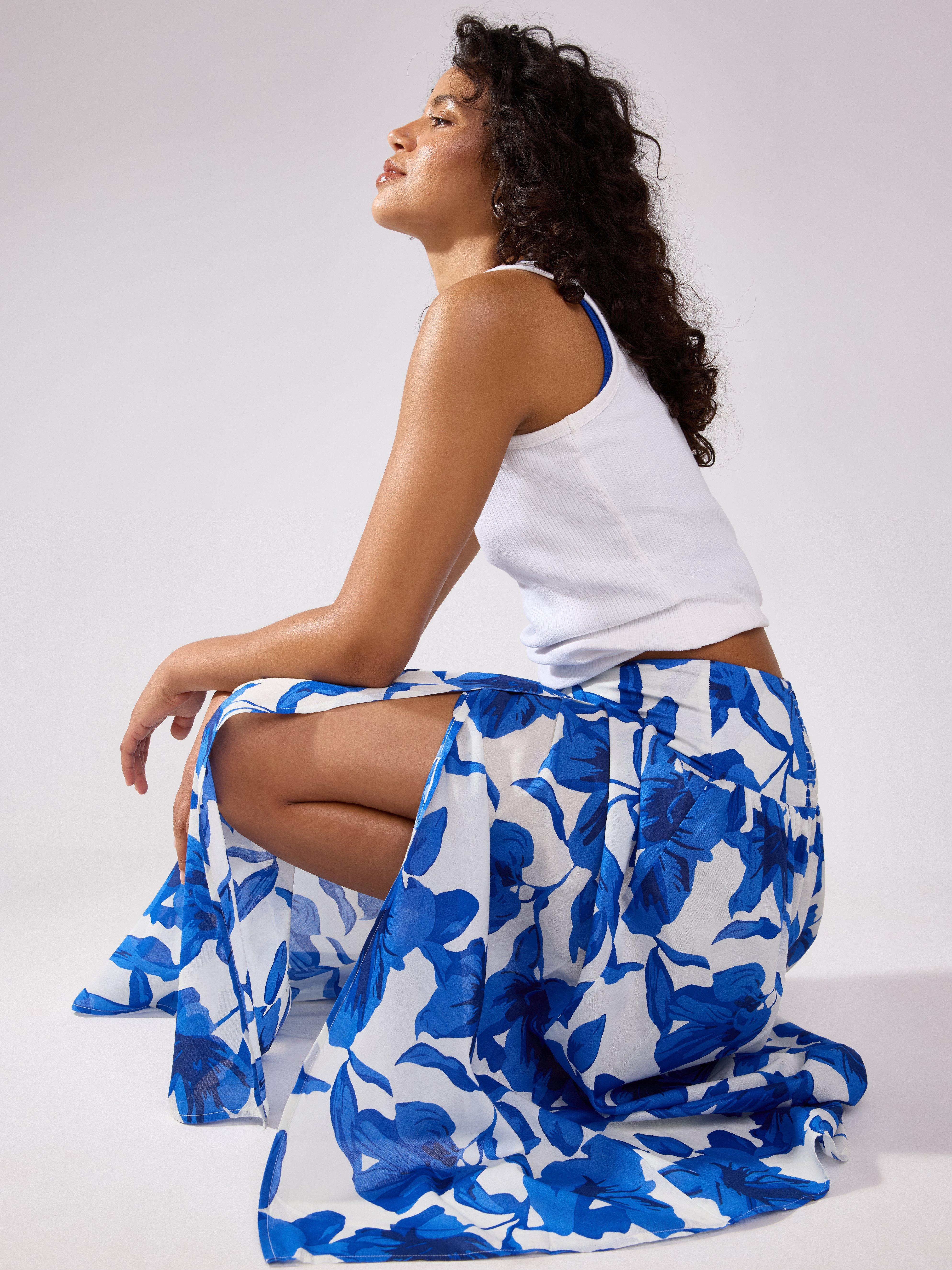 Maxi Skirt - Womens Wear - Blue