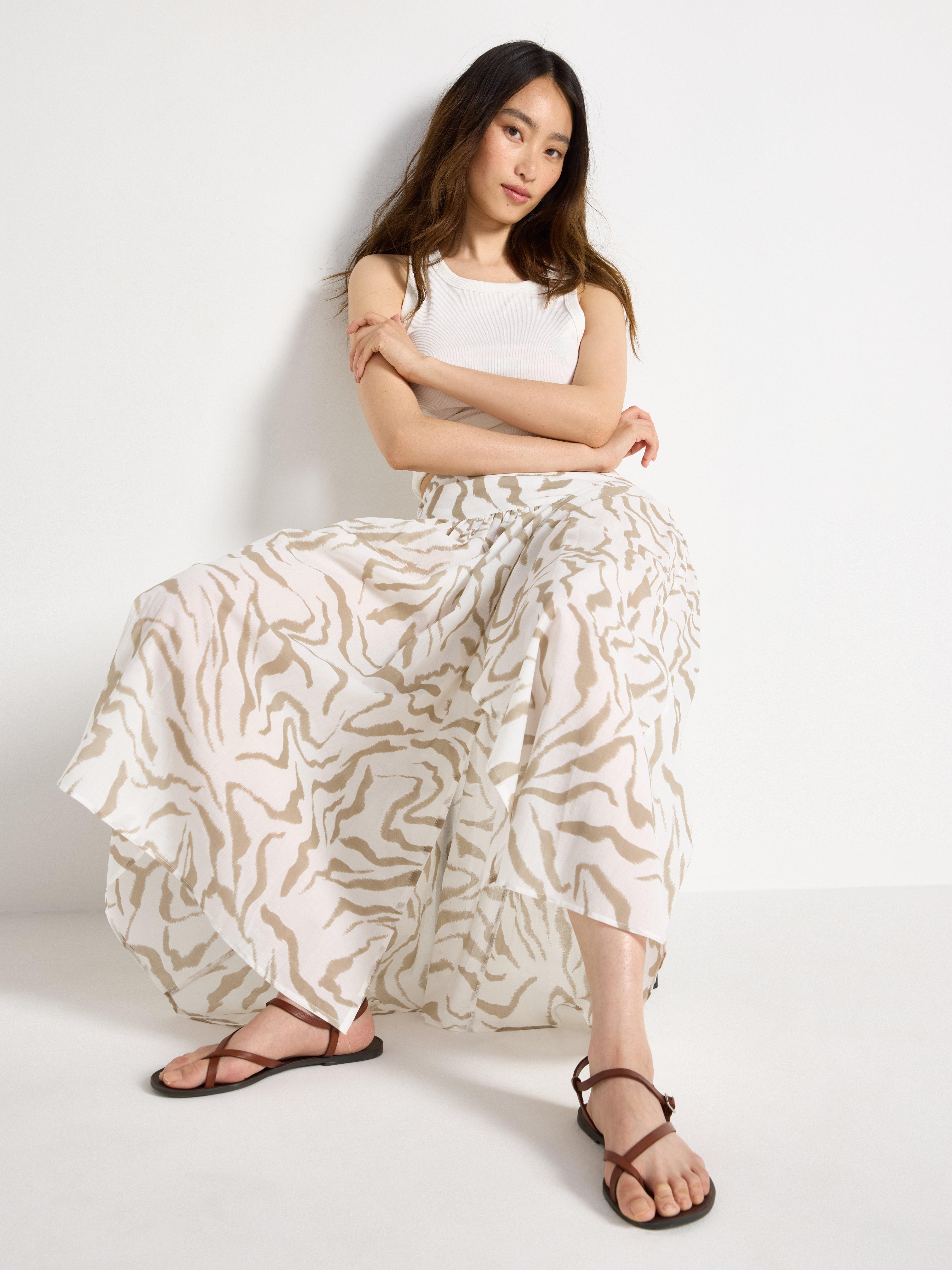 Maxi Skirt - Womens Wear - Beige