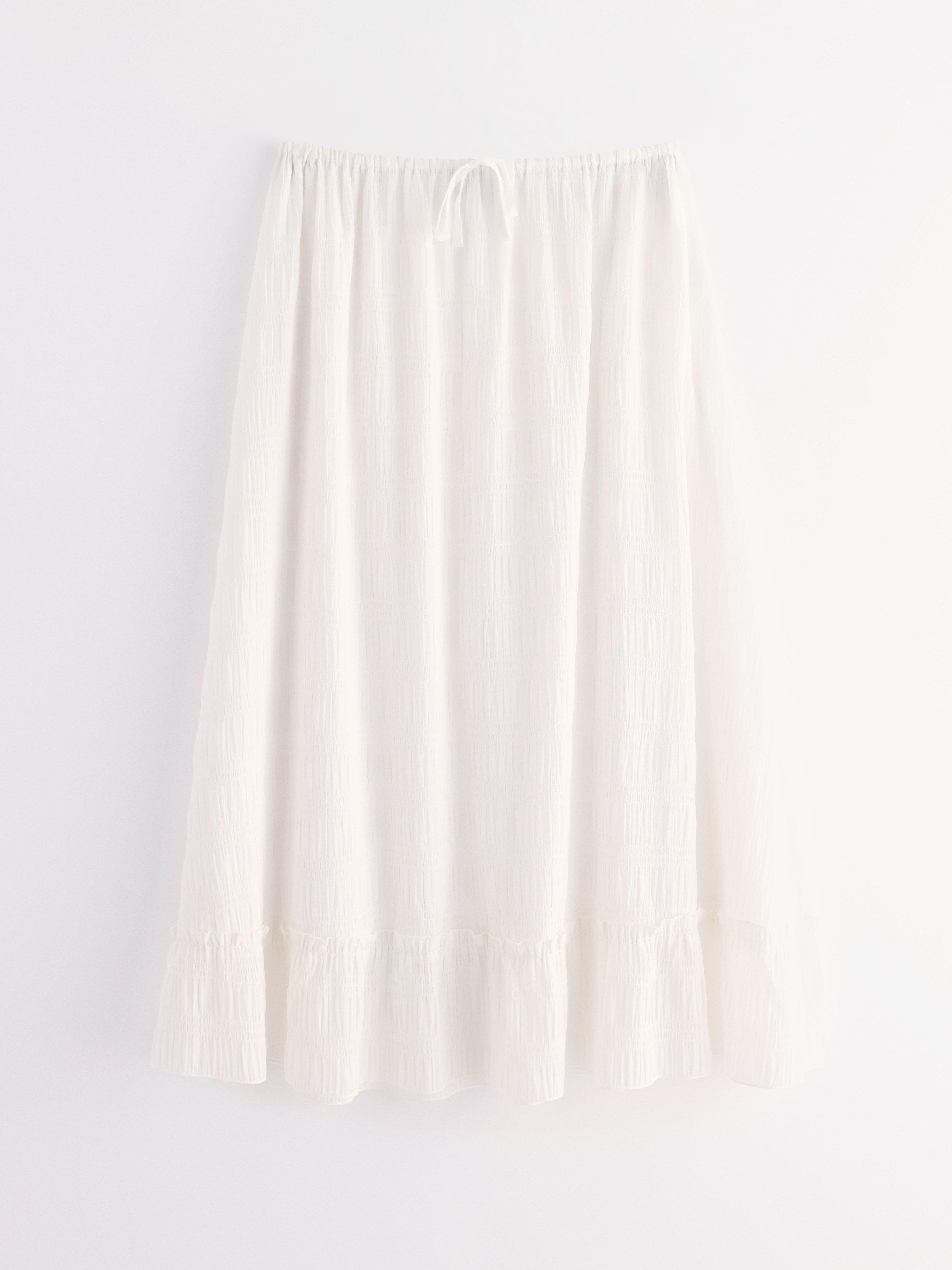 Maxi Skirt - Womens Wear - White