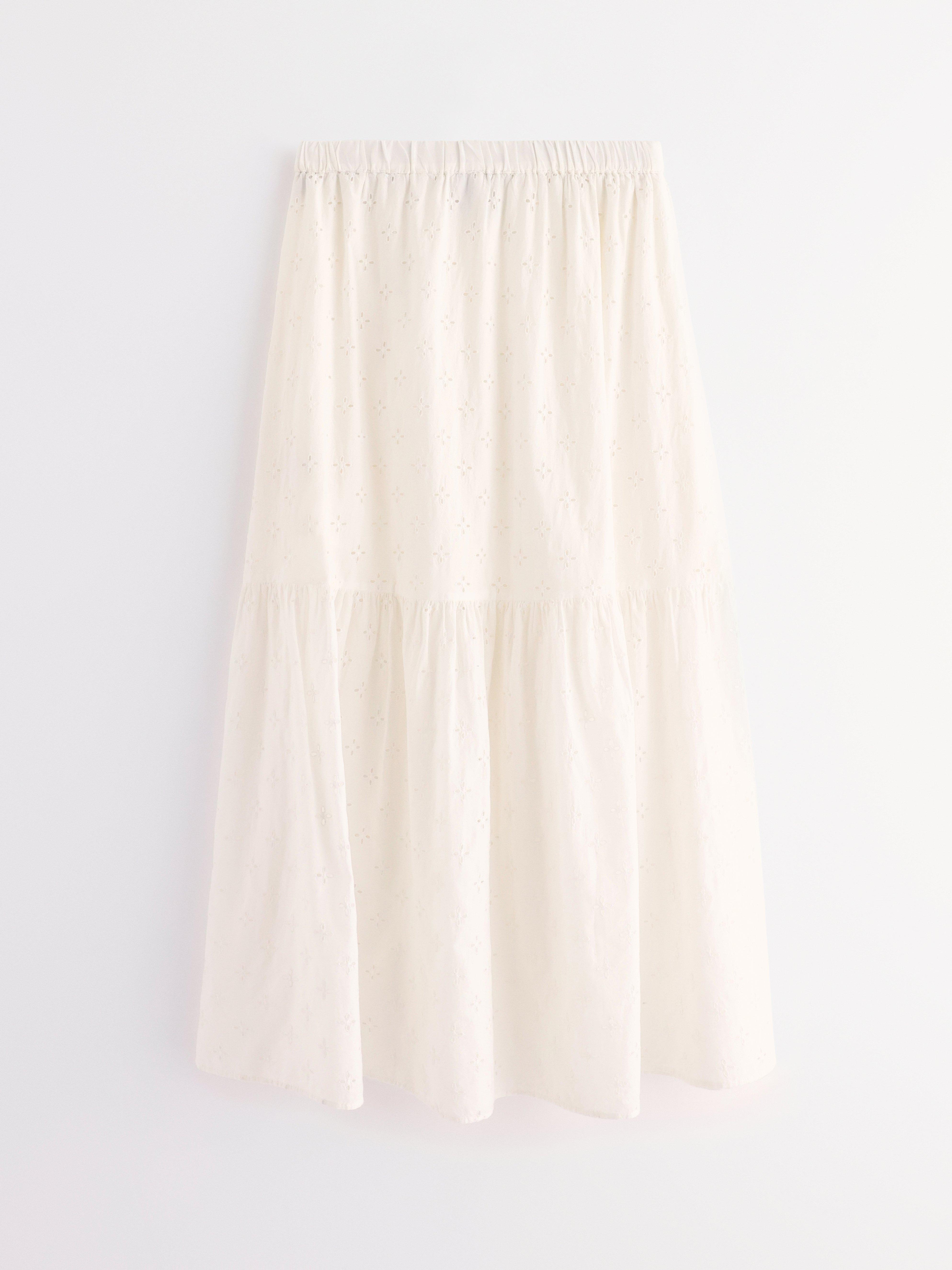 Maxi-nederdel - Dame - Hvid