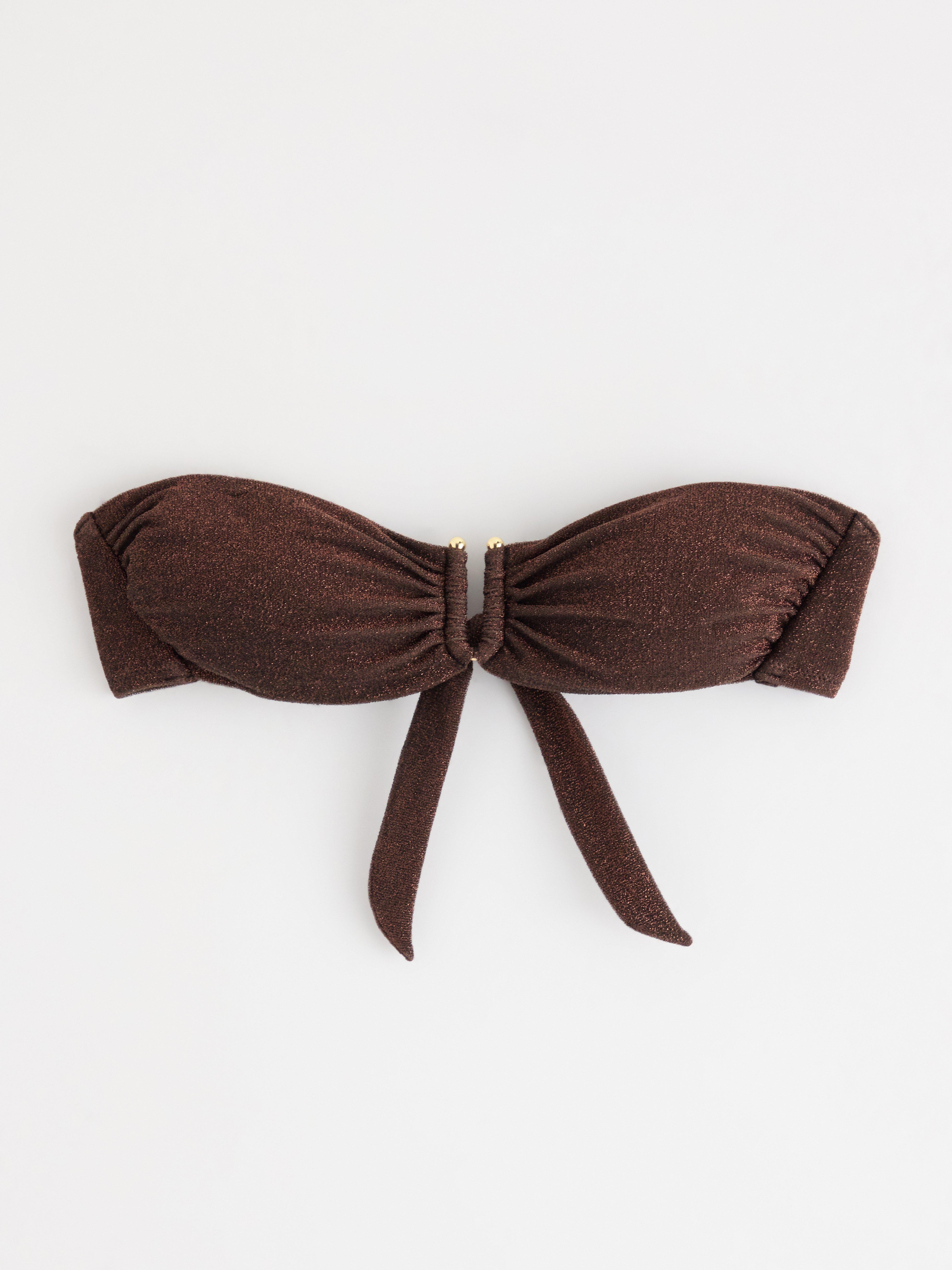 Bandeau-bh - Underkläder - Brun