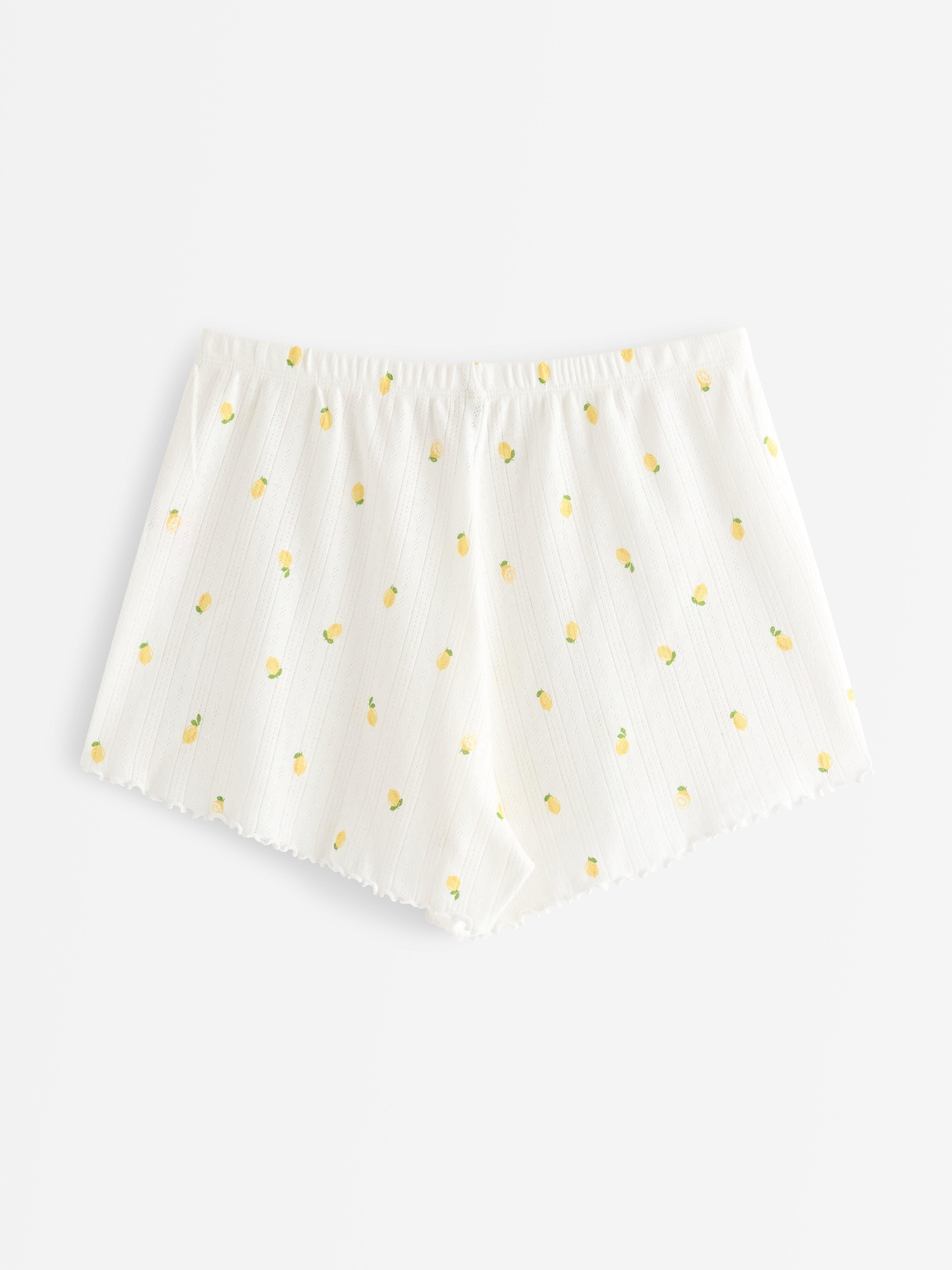 Pyjamasshorts - Undertøj - Gul