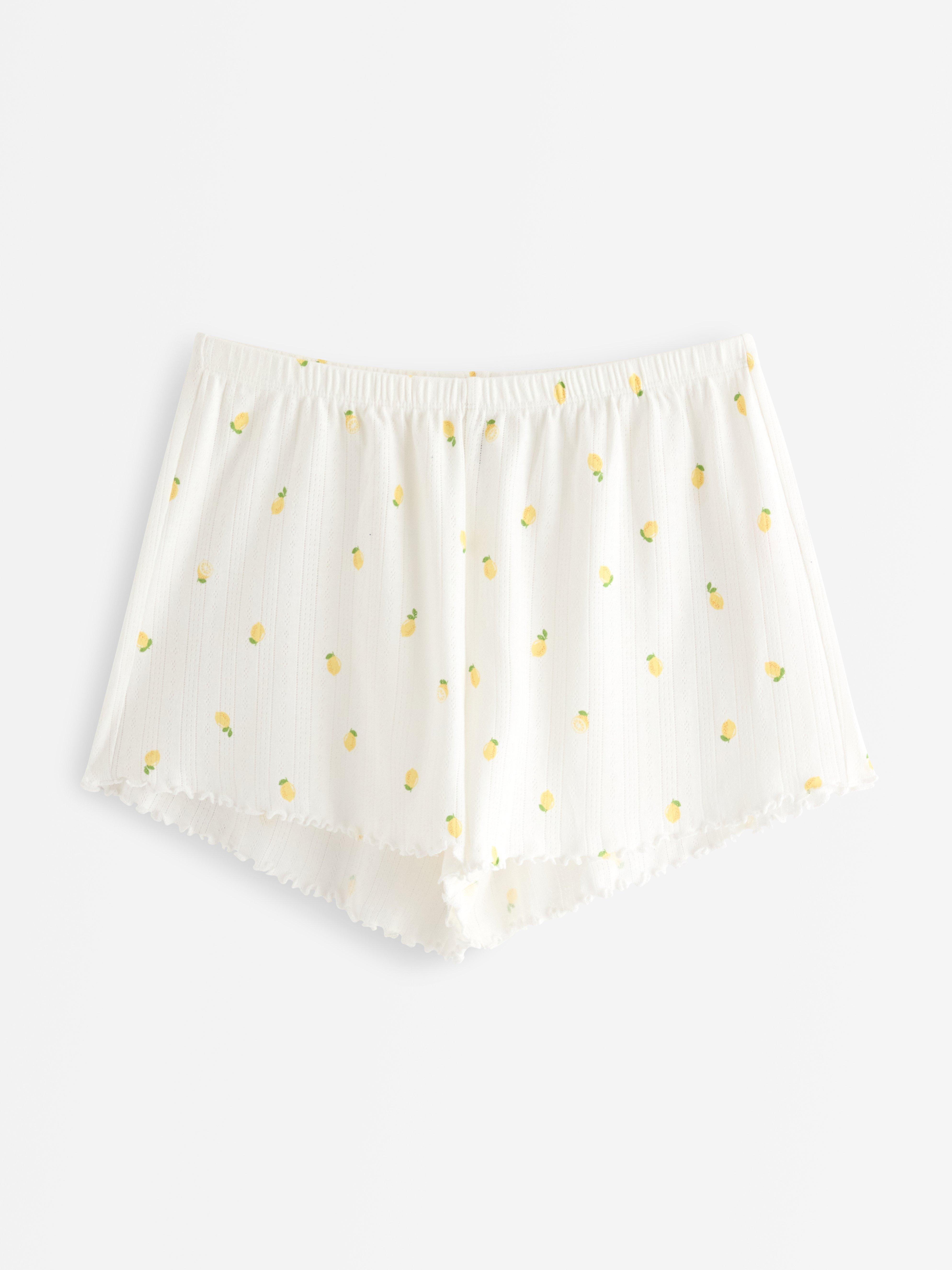 Pyjama Shorts - Lingerie - Yellow