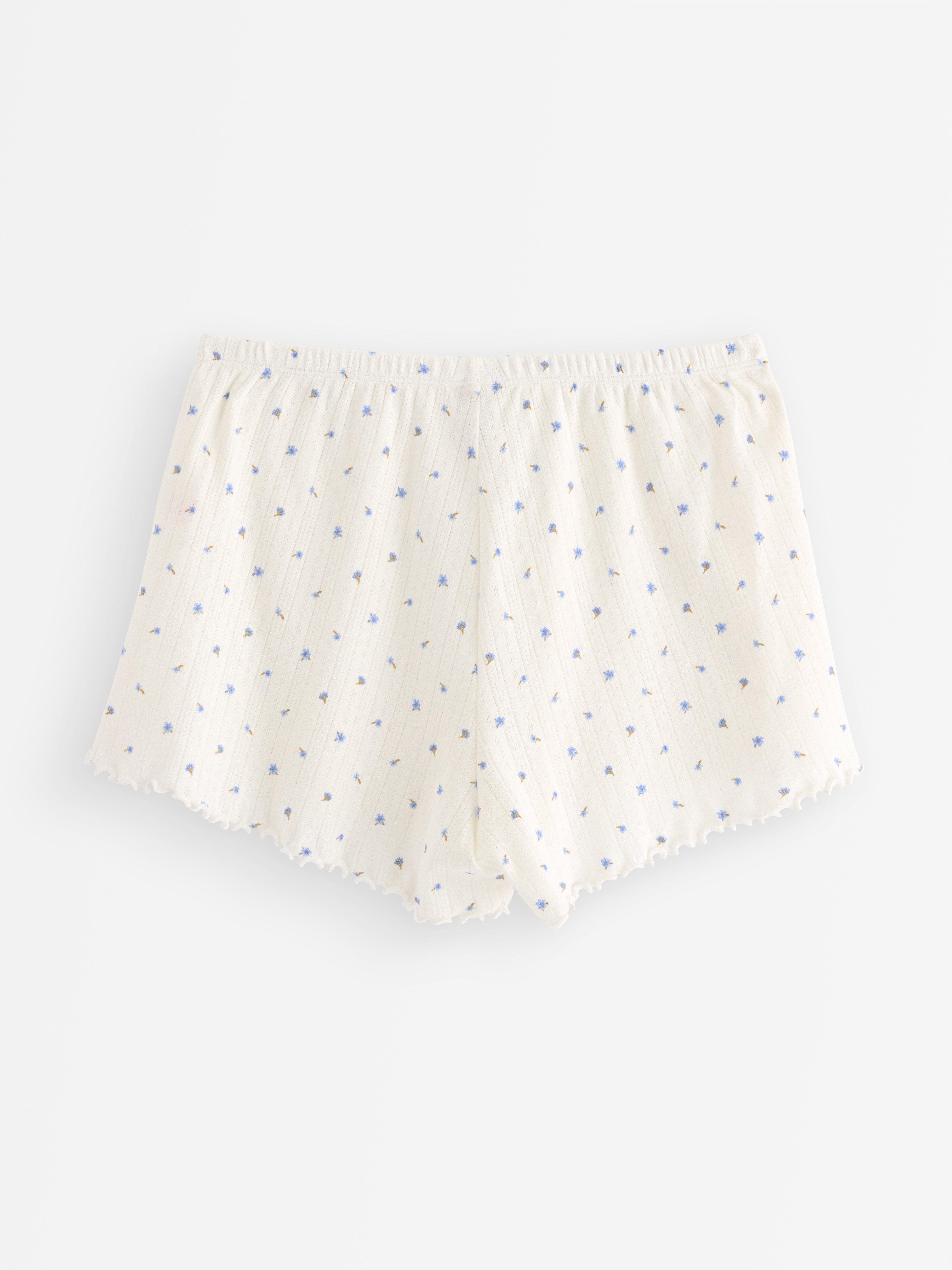 Pyjama Shorts - Lingerie - White