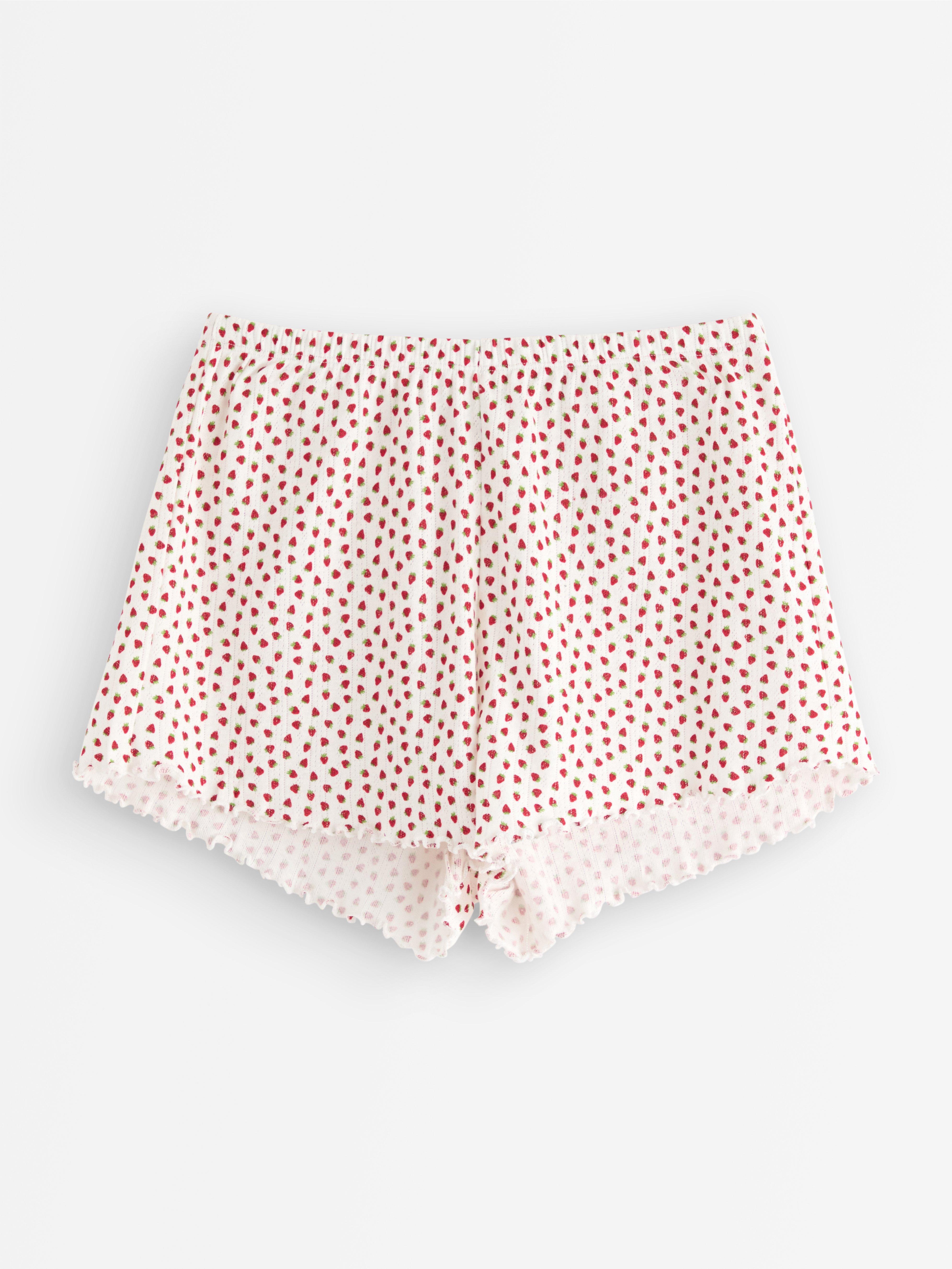 Pyjamashortsit - Alusvaatteet - Valkoinen