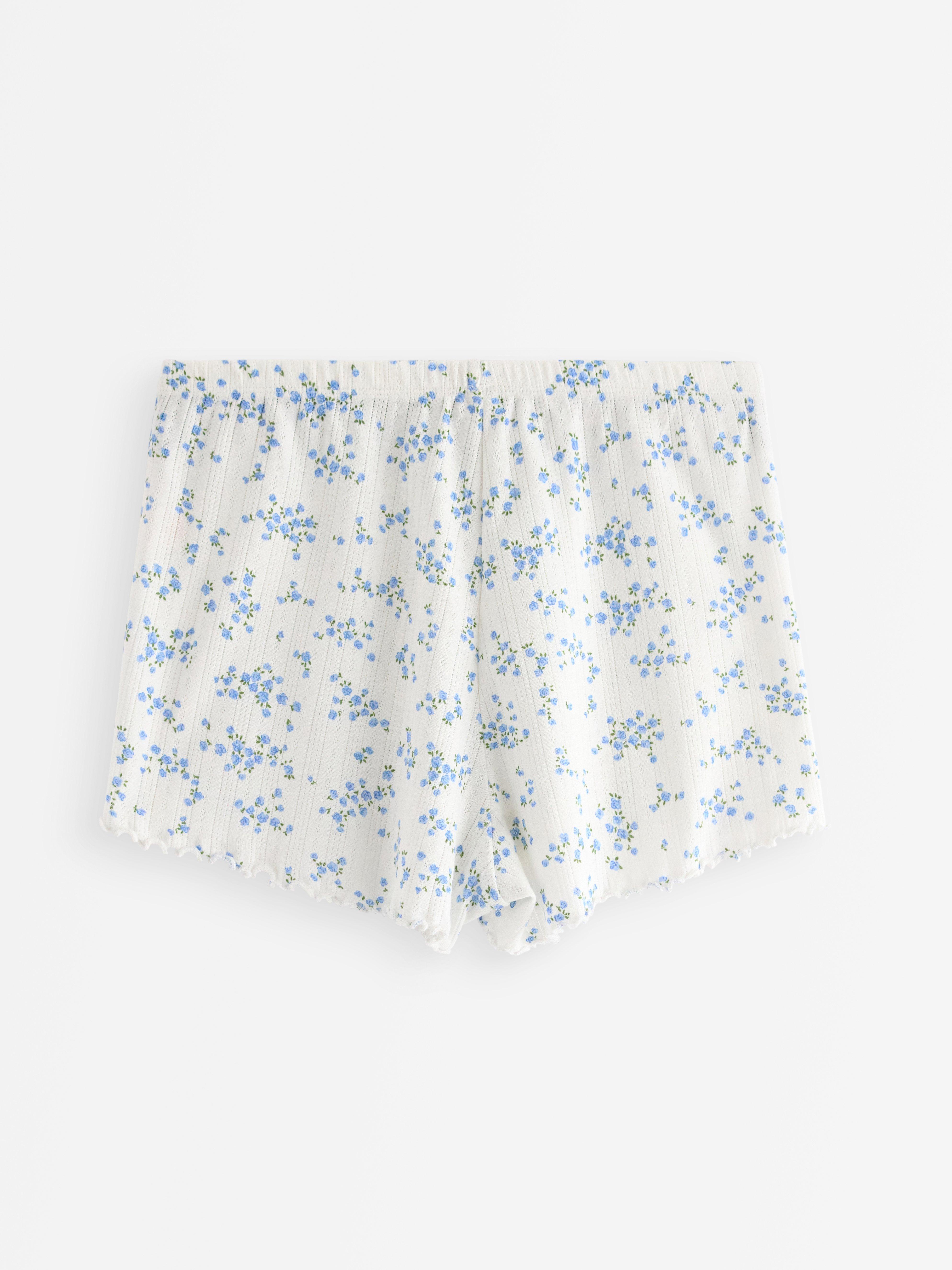 Pyjama Shorts - Lingerie - Blue