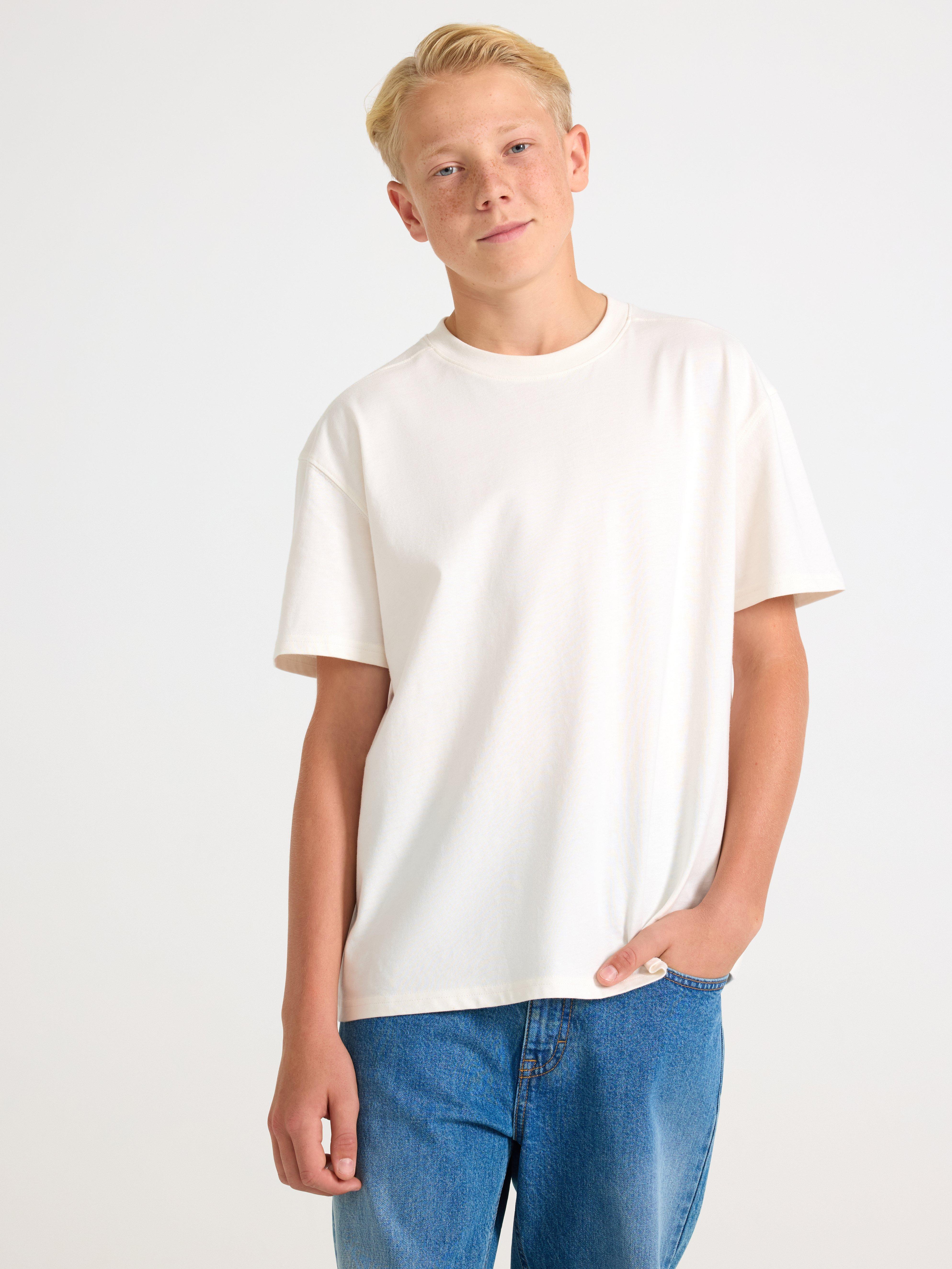 T-shirt - Børn - Hvid