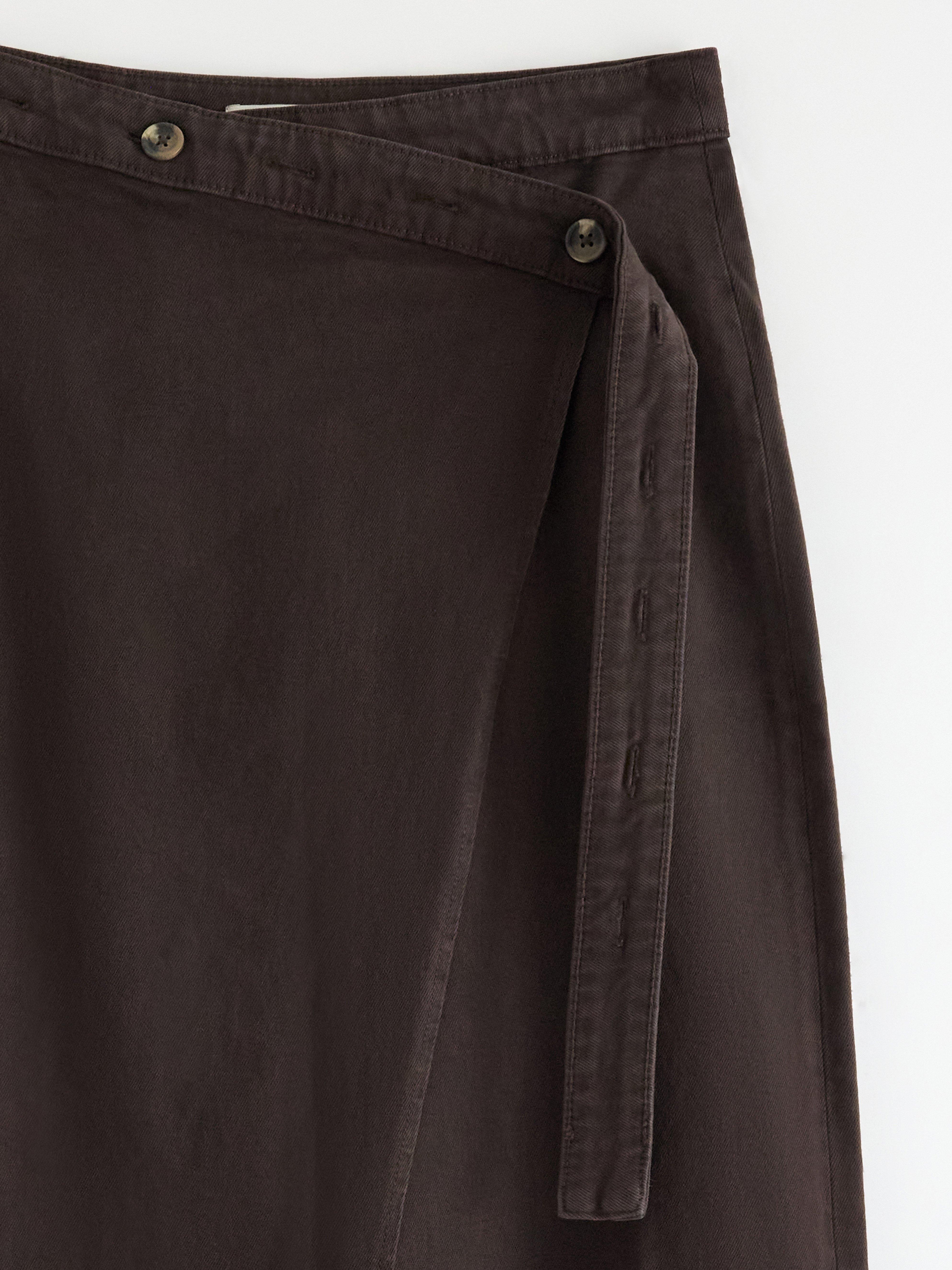 Wrap Skirt - Womens Wear - Brown