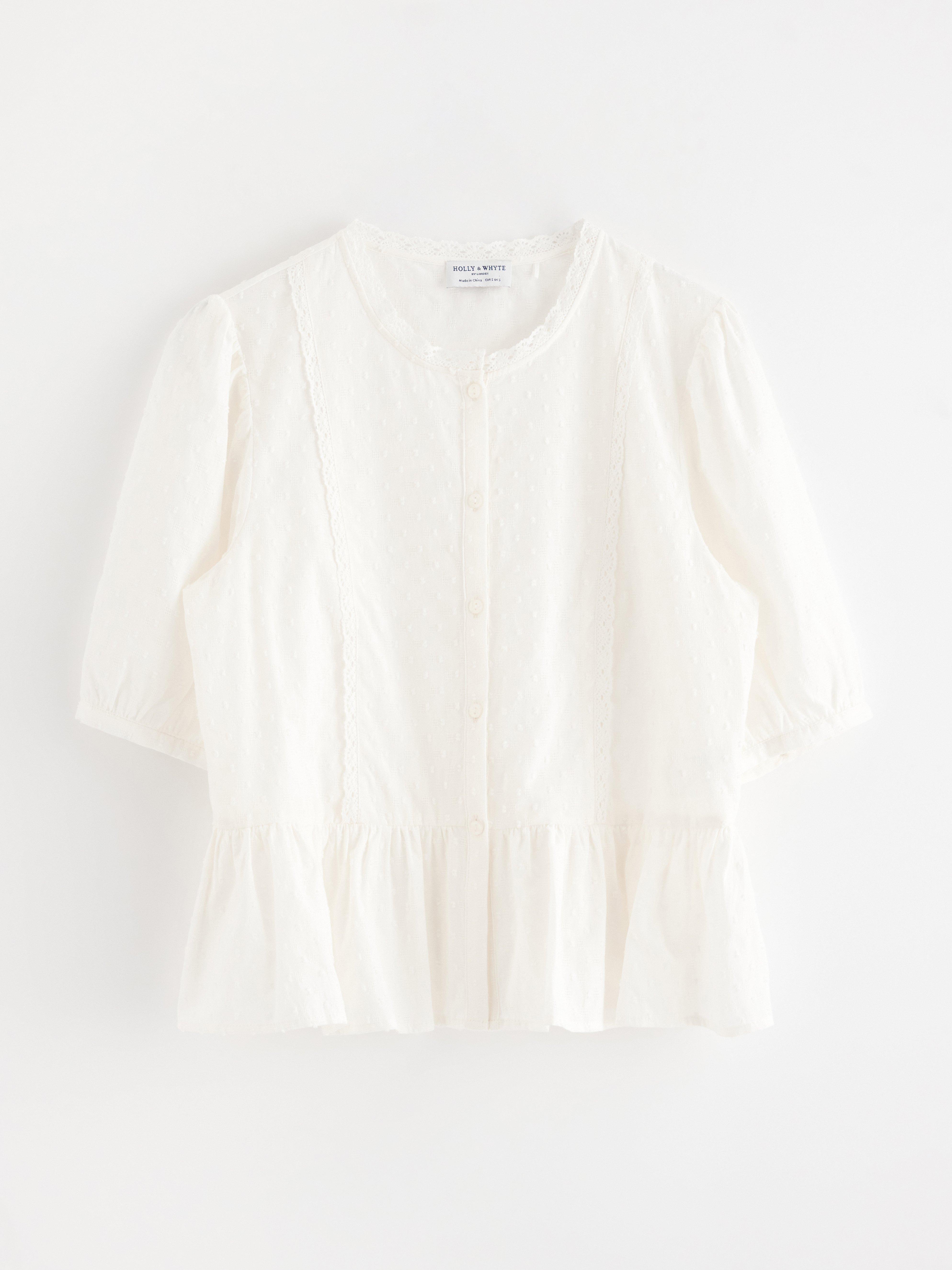 Bluse - Dame - Hvid