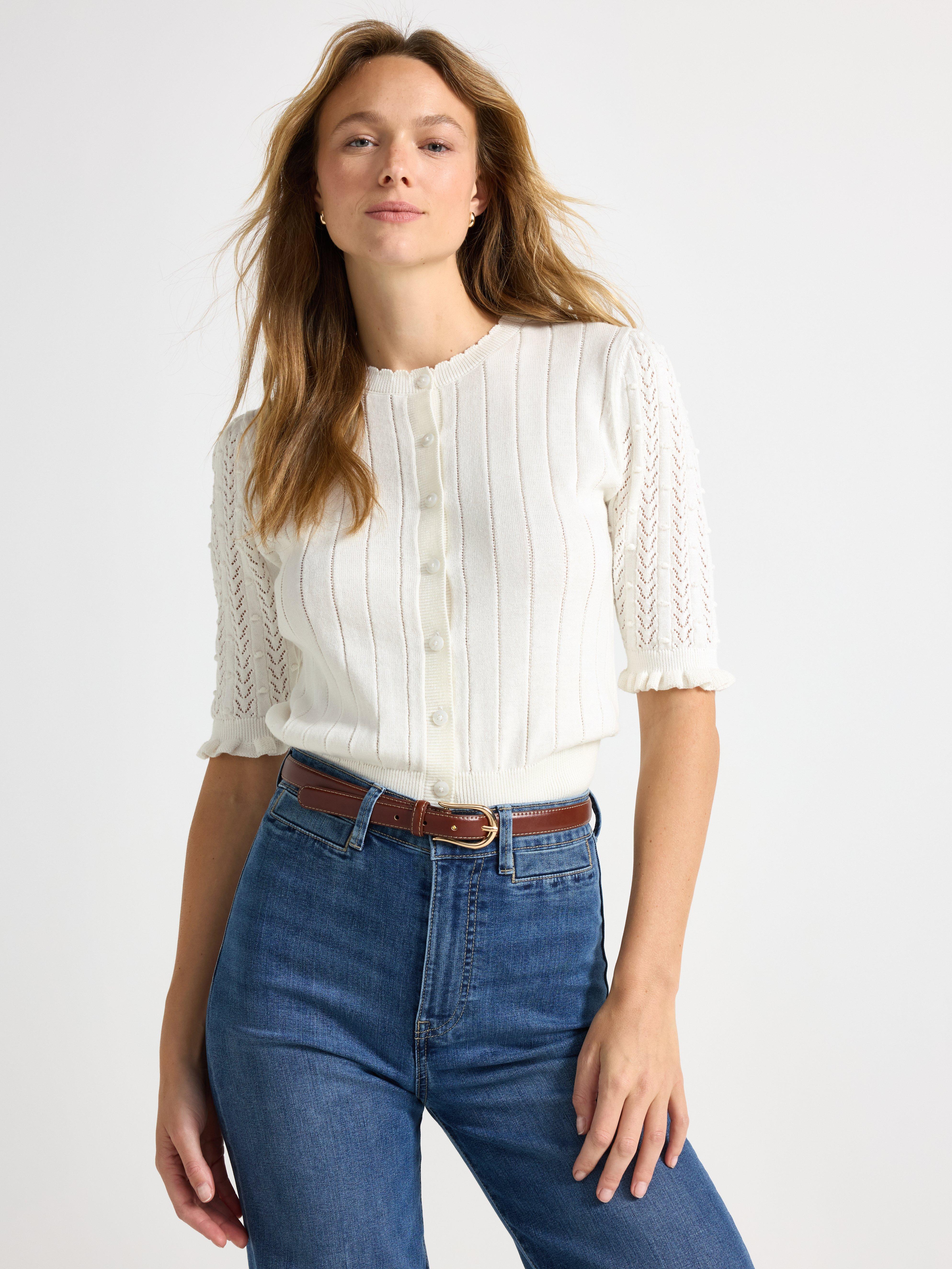 Cardigan - Womens Wear - White