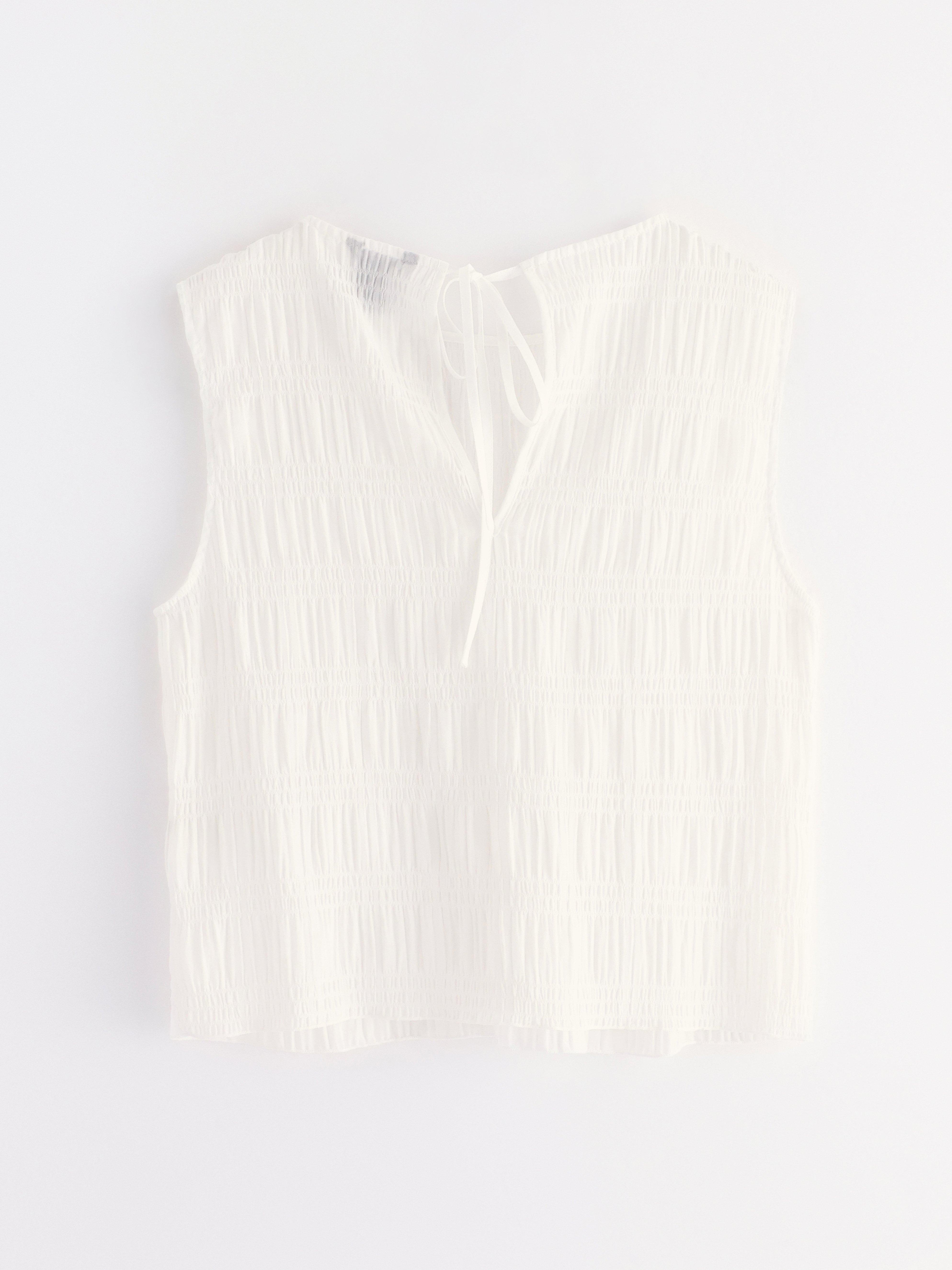 Bluse - Dame - Hvid