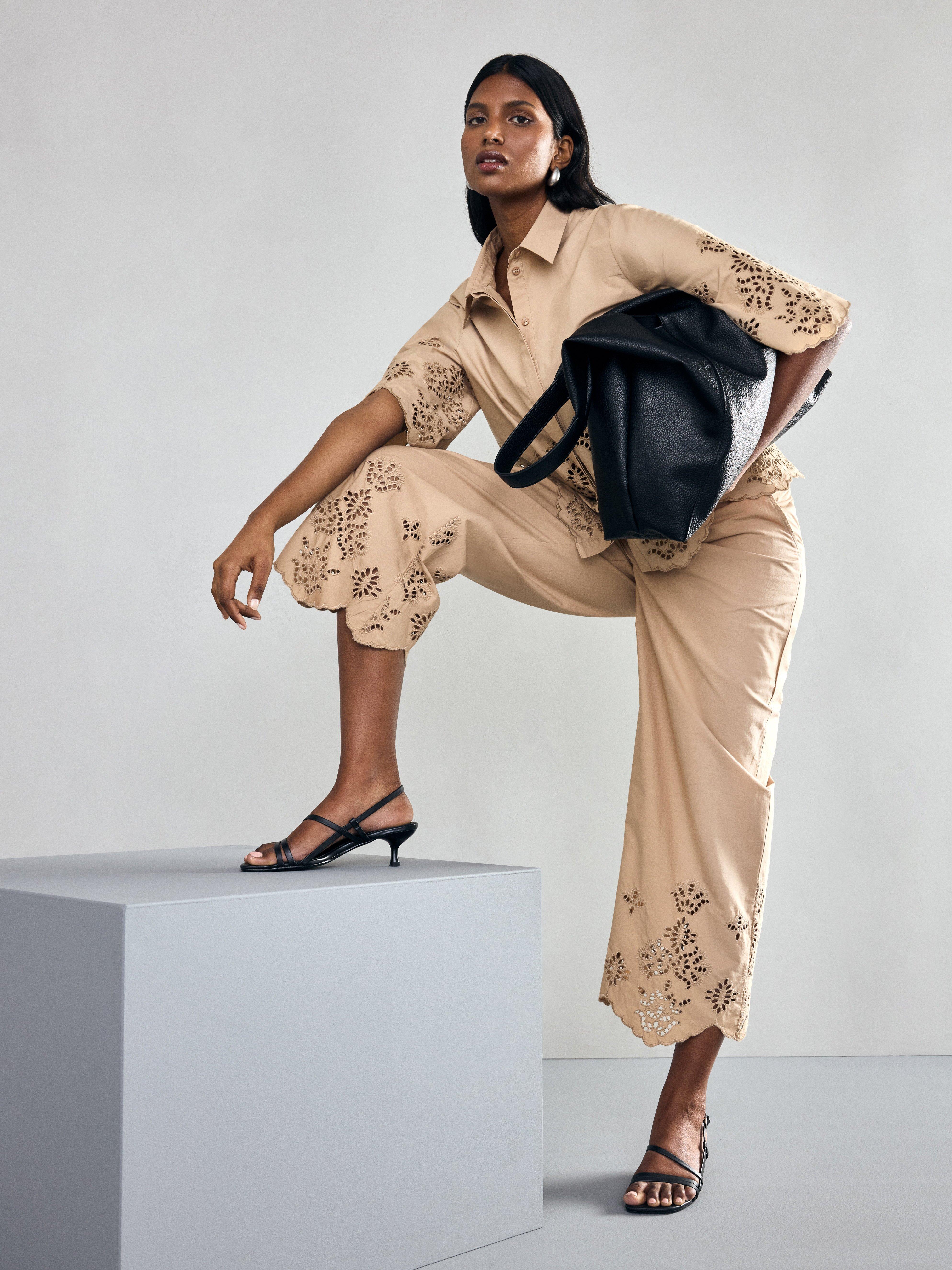 Kalhoty - Ženy - Béžová