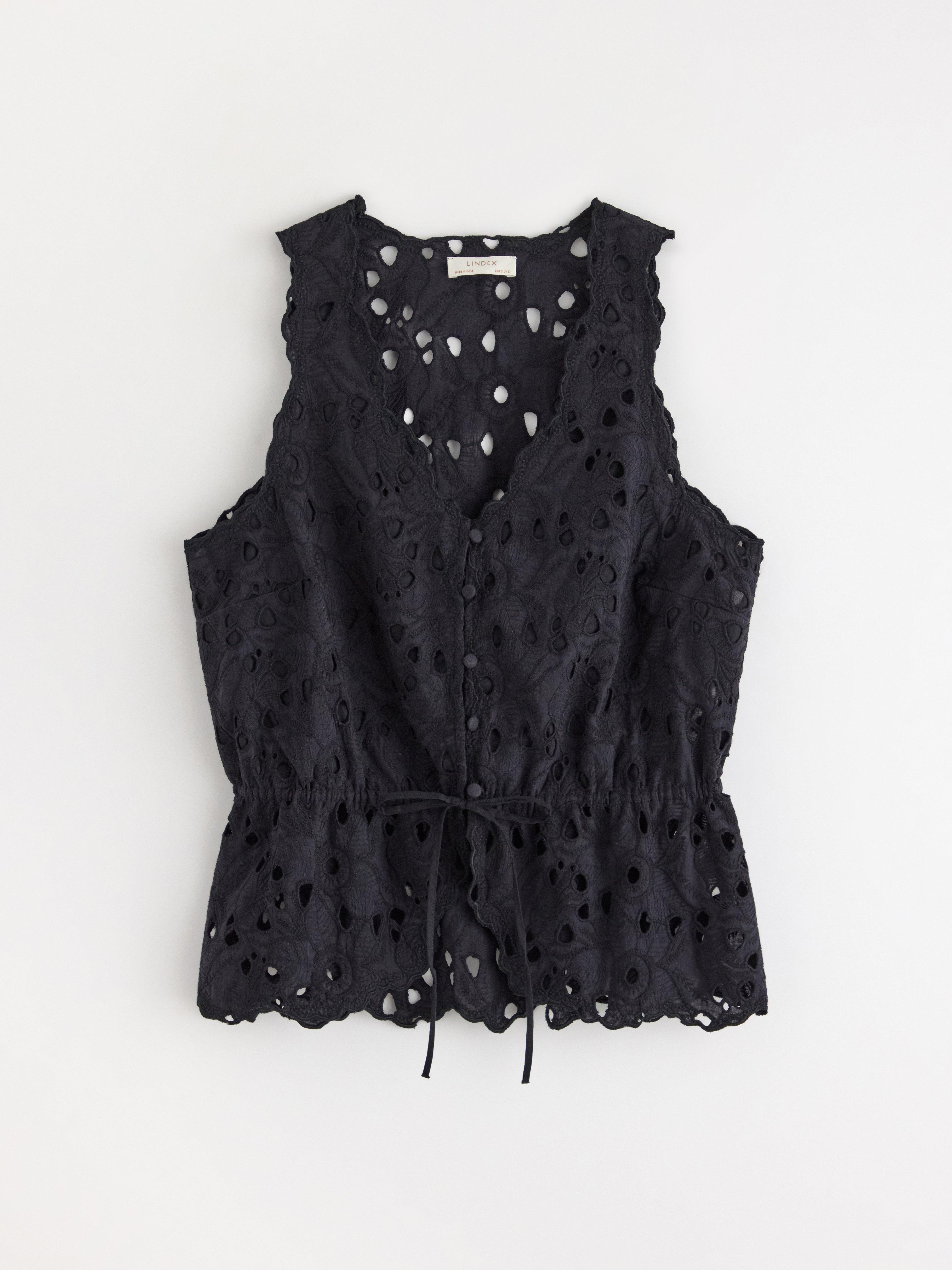 Bluse - Dame - Sort
