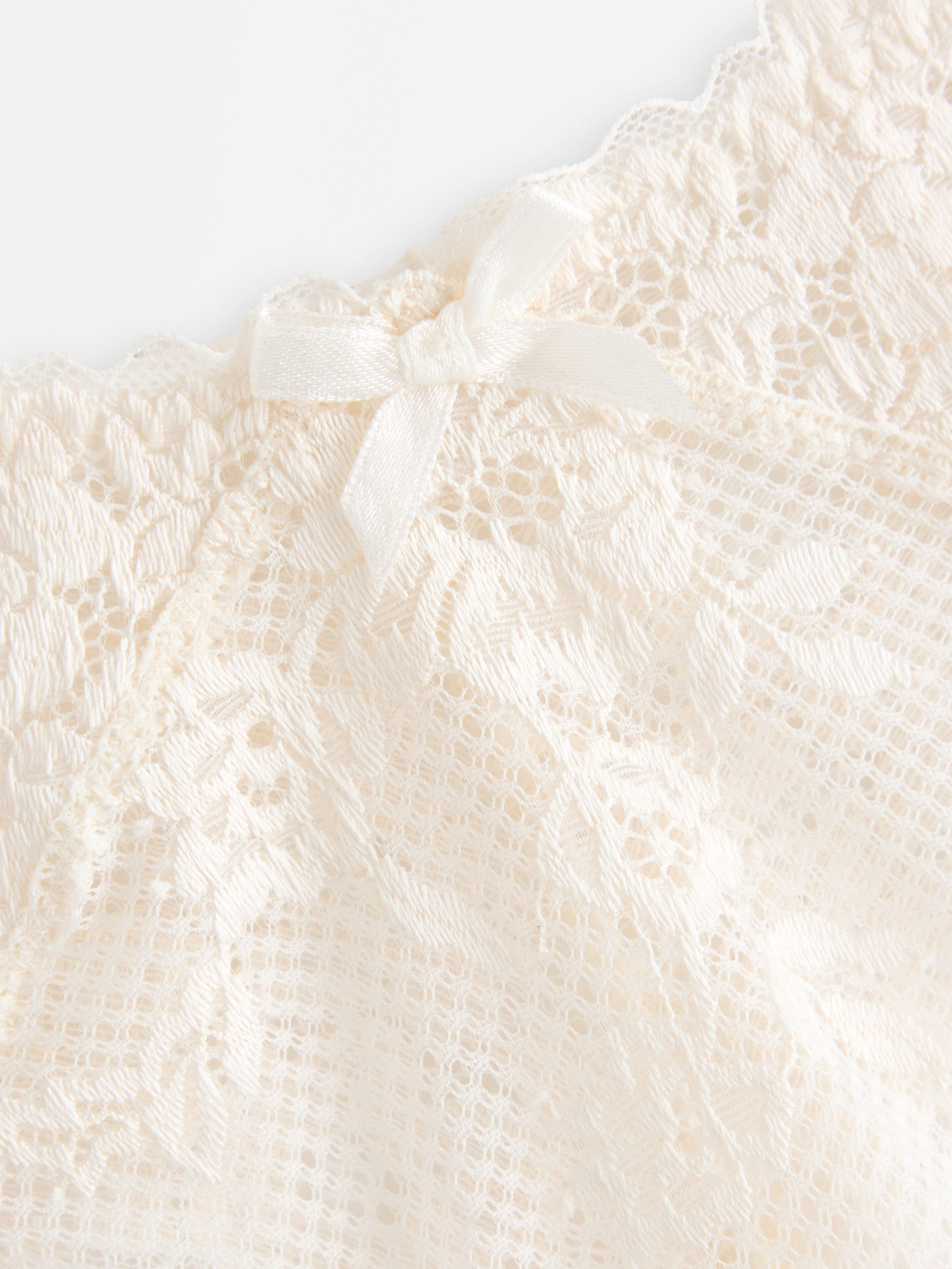 Tangá s klasickým pásom - Spodná bielizeň - Biela