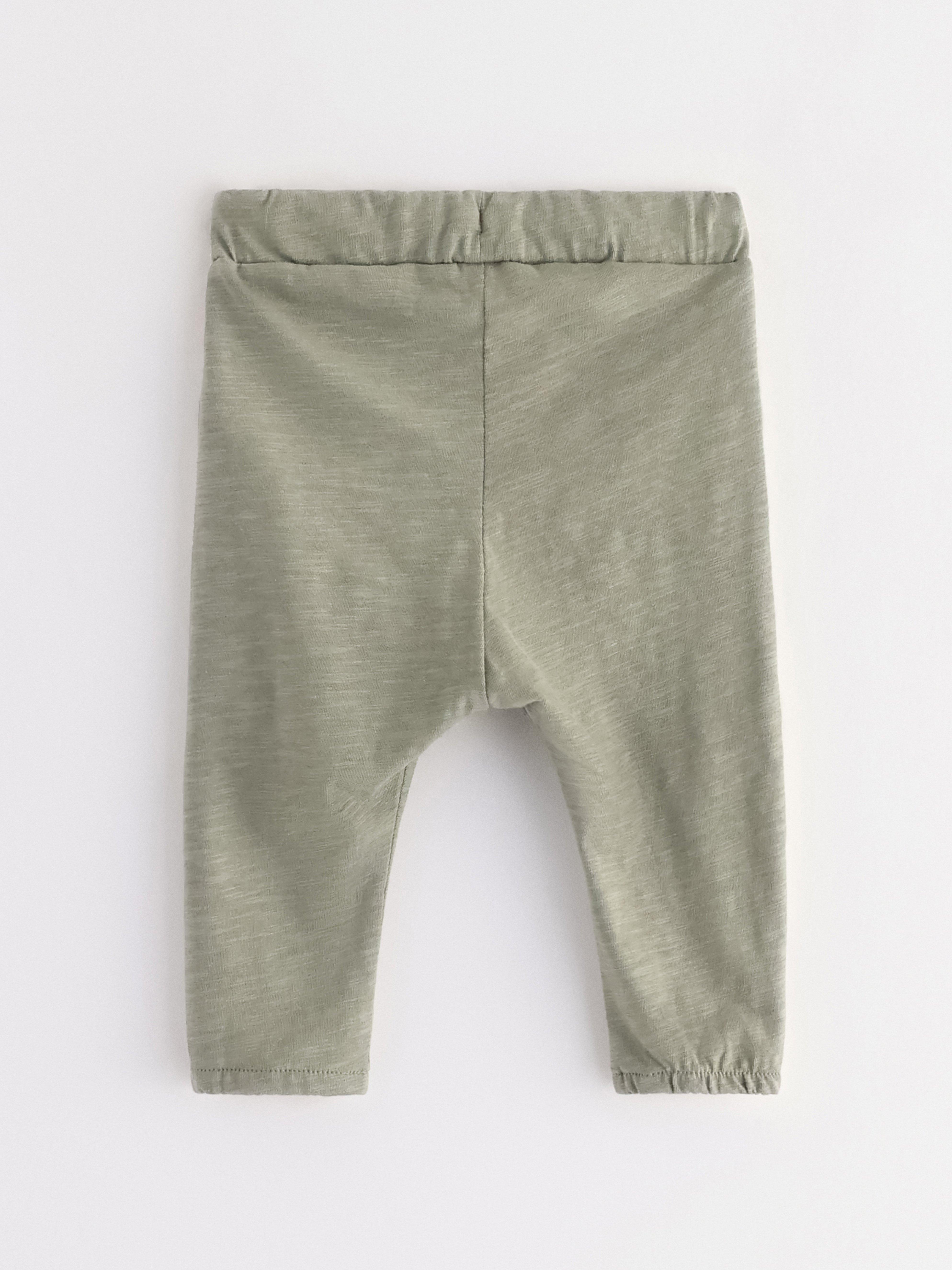 Joggers in slub jersey