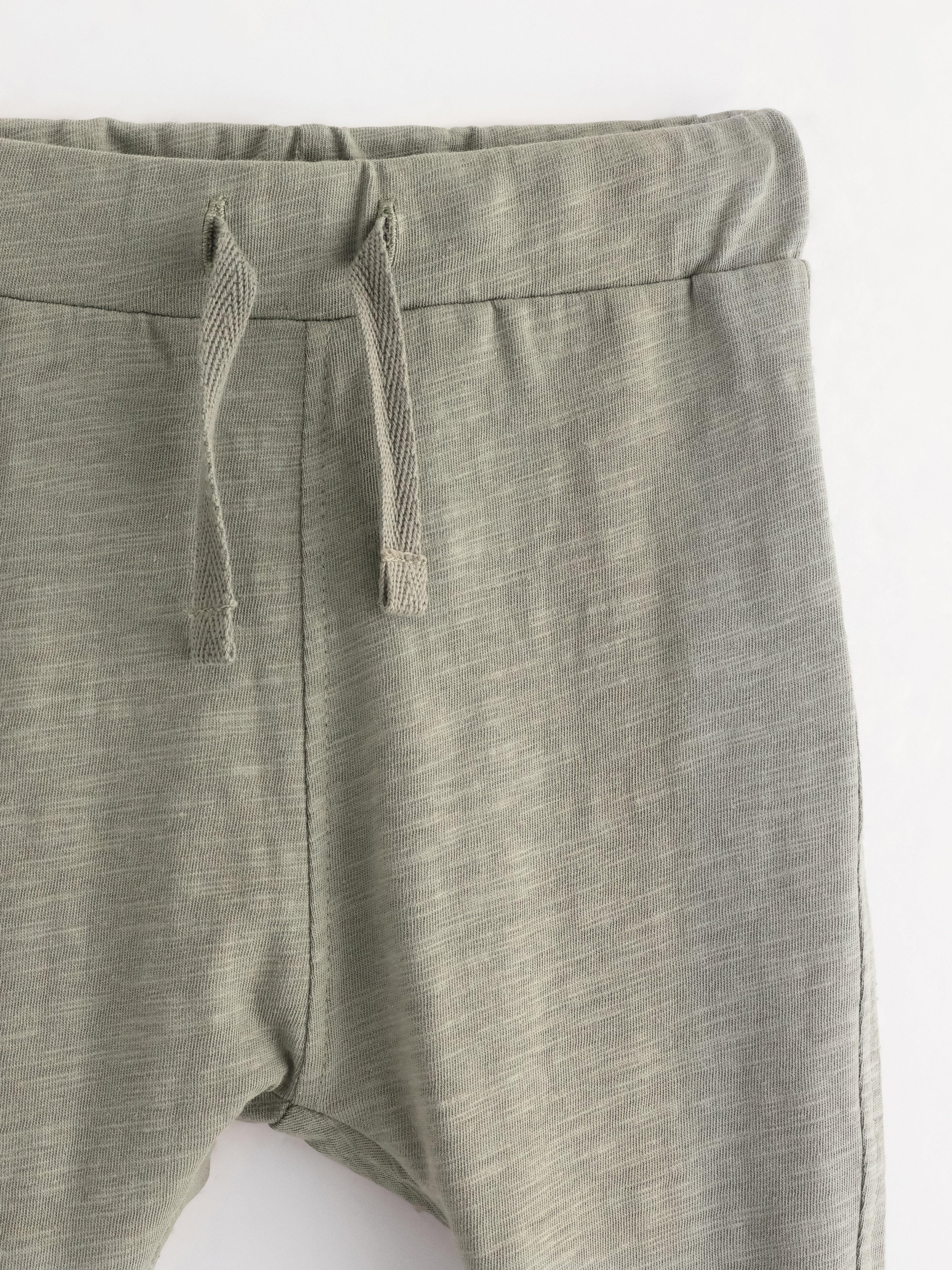 Joggers in slub jersey