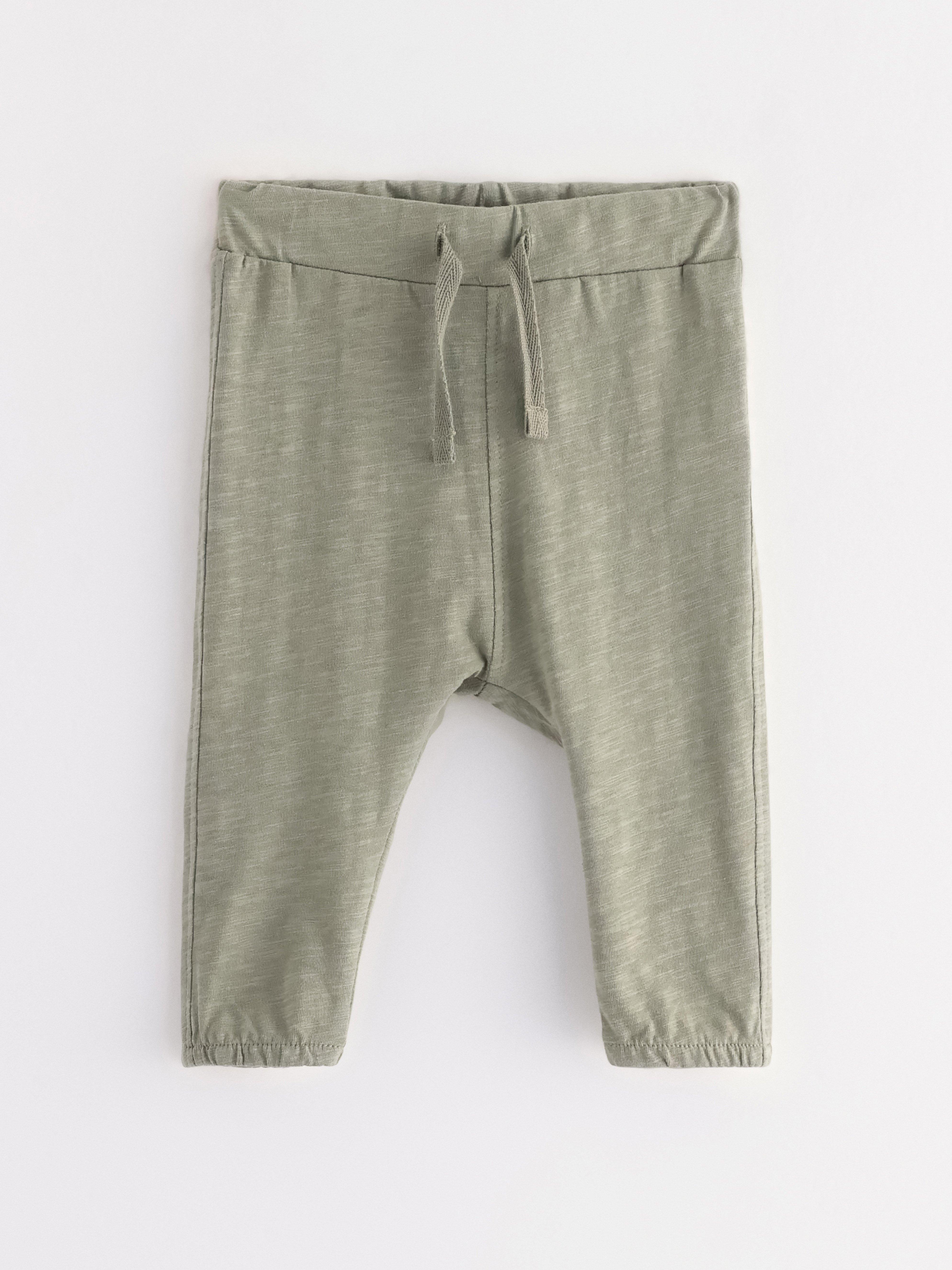 Joggers in slub jersey