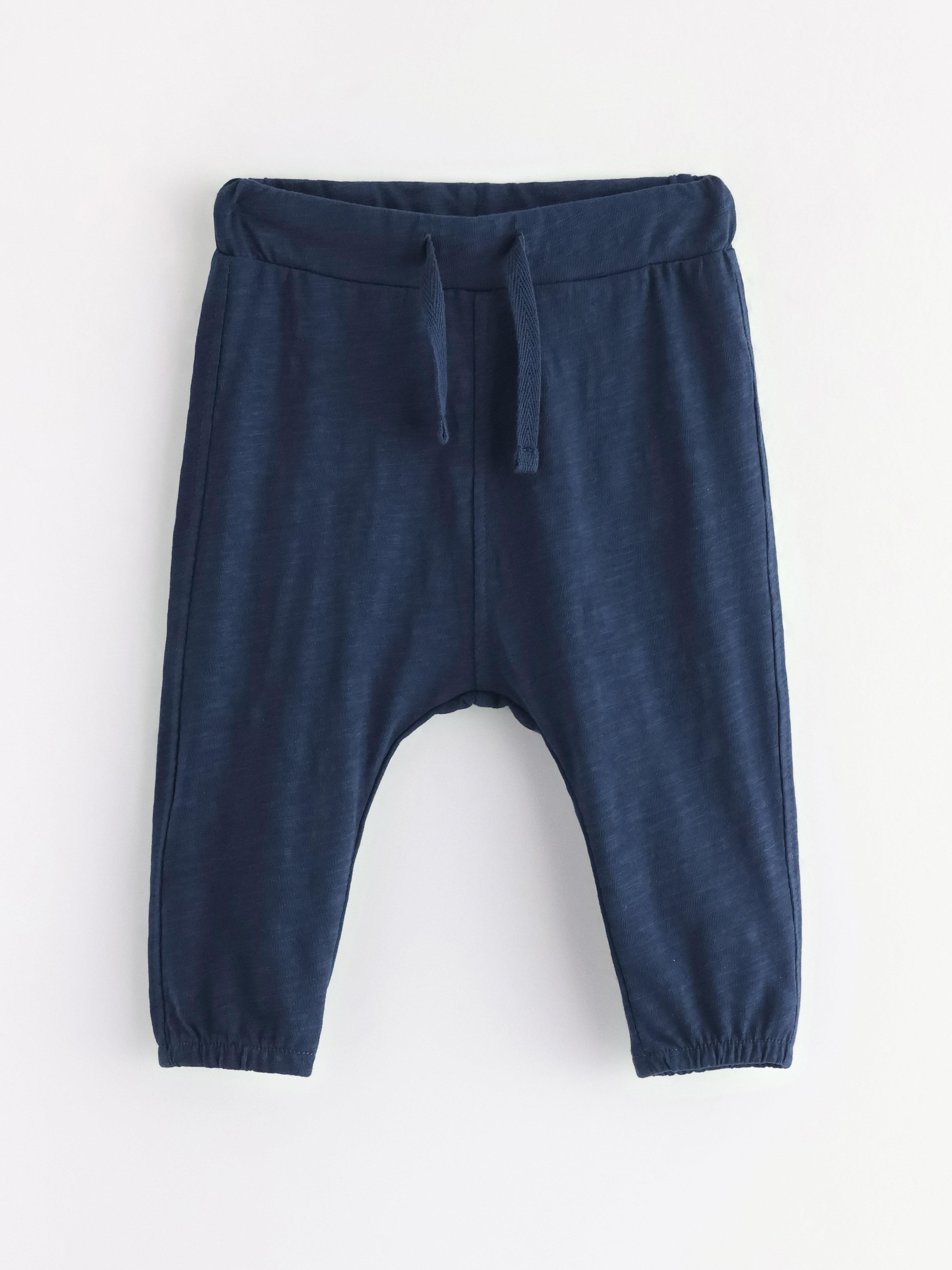 Joggers in slub jersey