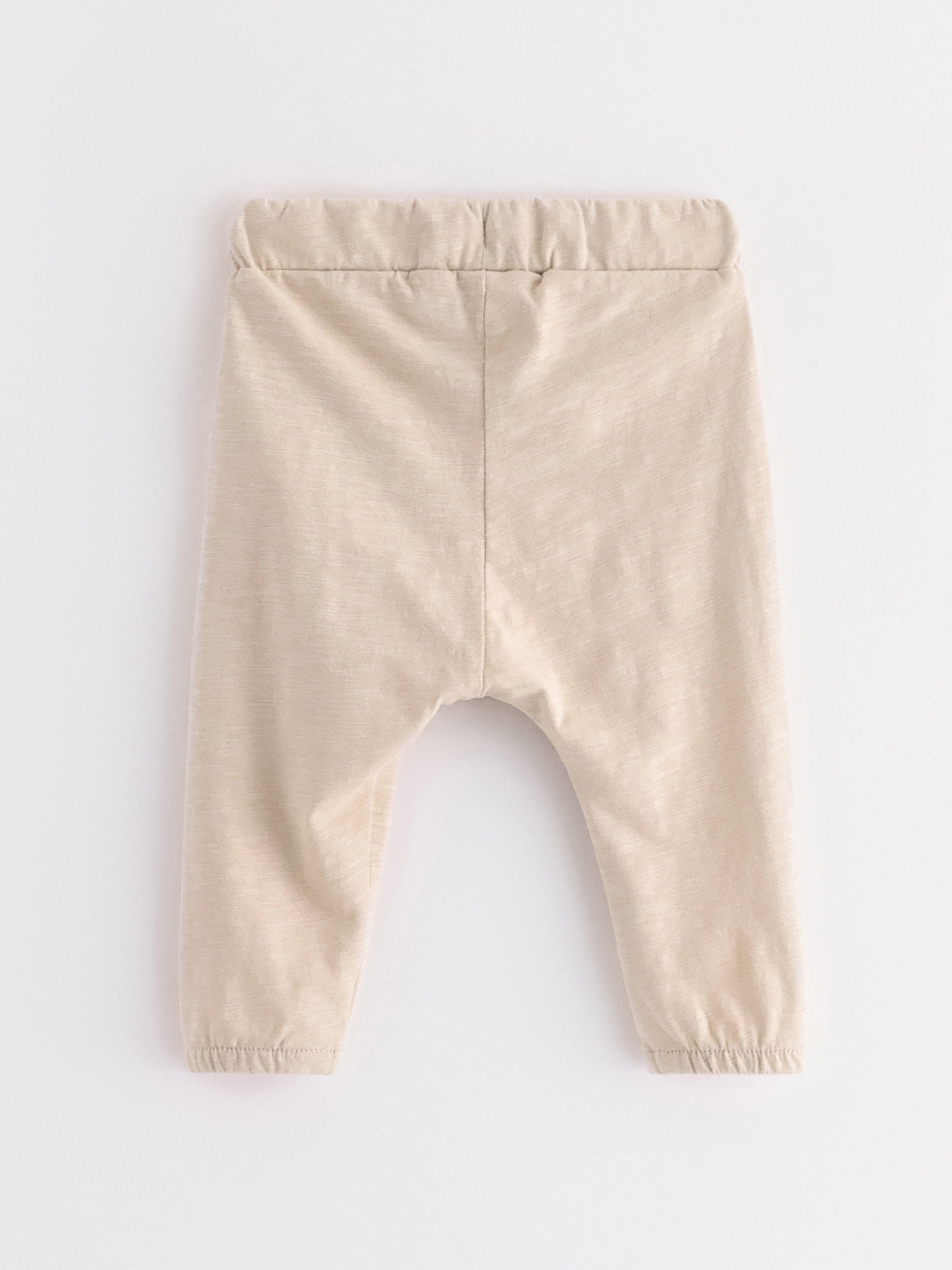 Joggers in slub jersey