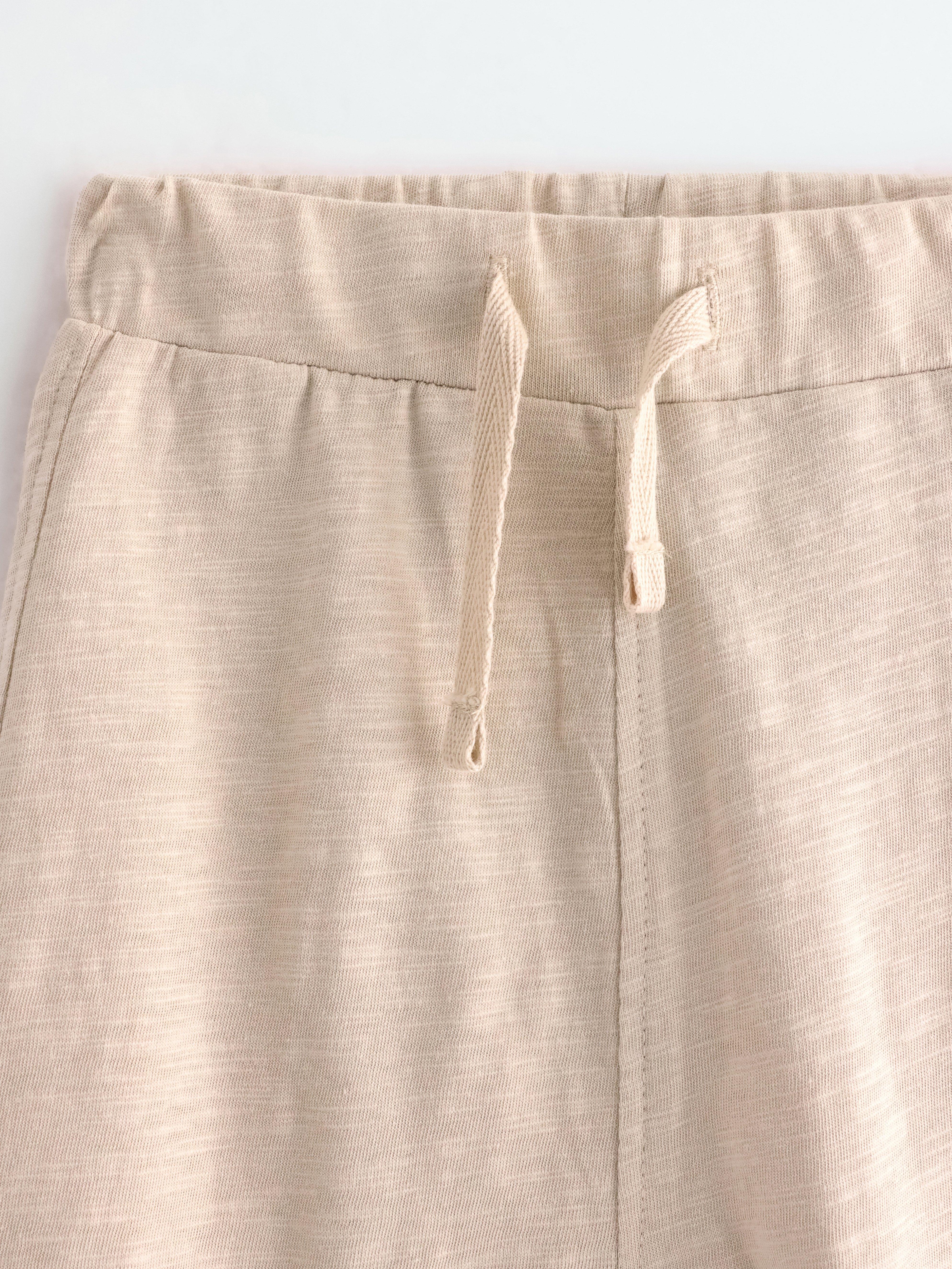 Joggers in slub jersey