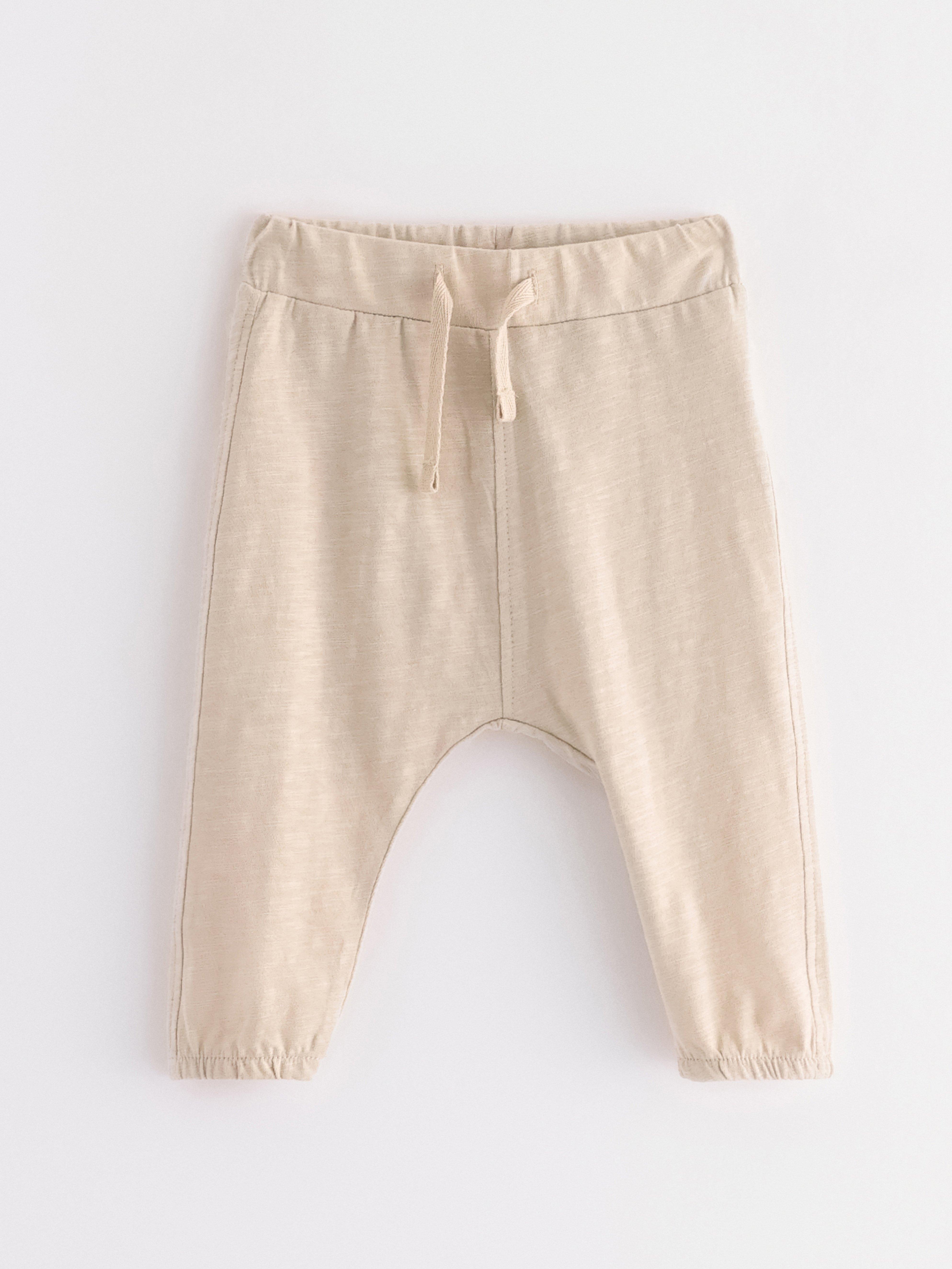 Joggers in slub jersey