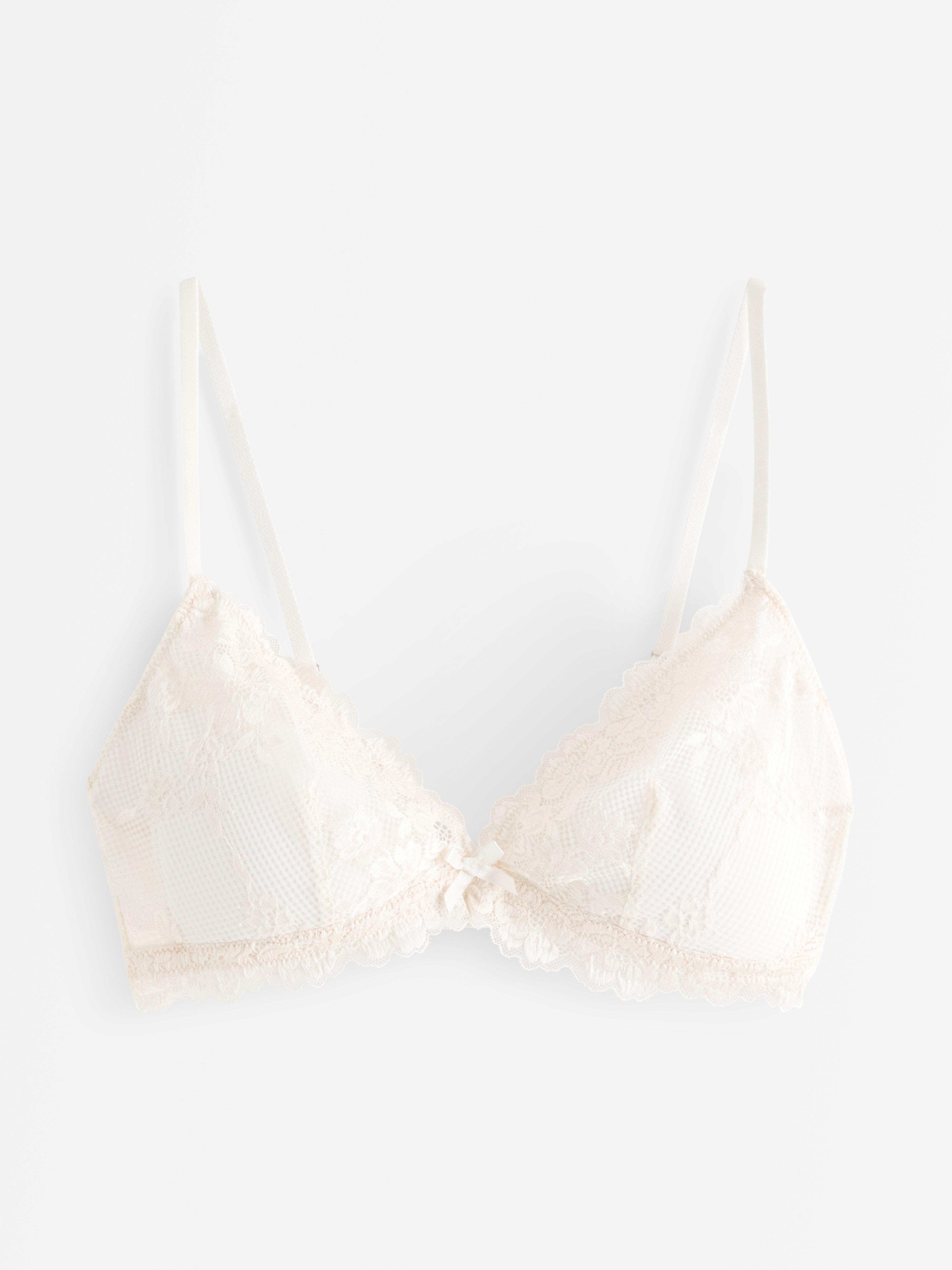 Rintaliivit ilman toppauksia (bralette) - Alusvaatteet - Valkoinen