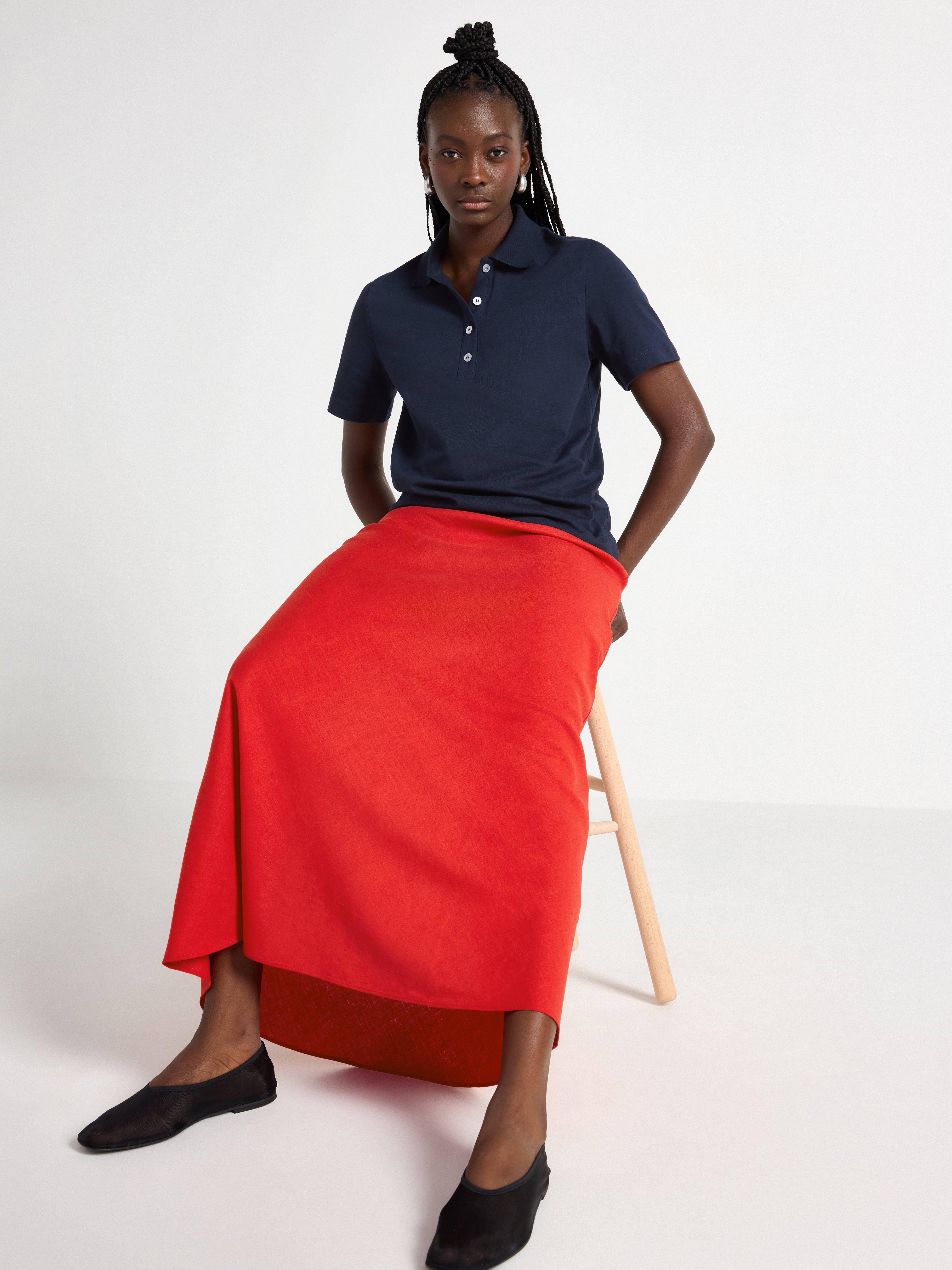 Maxi sukně - Ženy - Červená