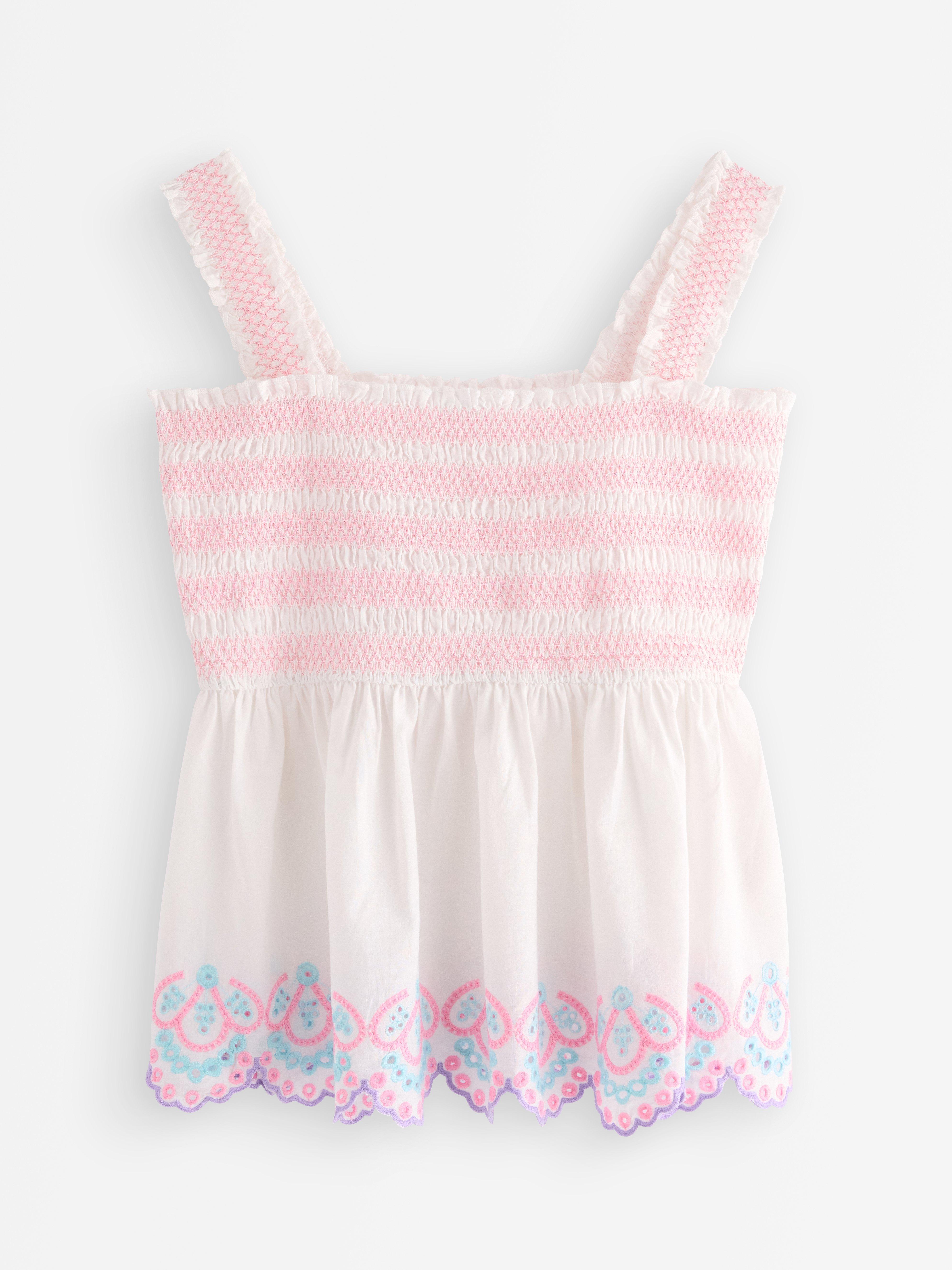 Peplum top - Děti - Bílá