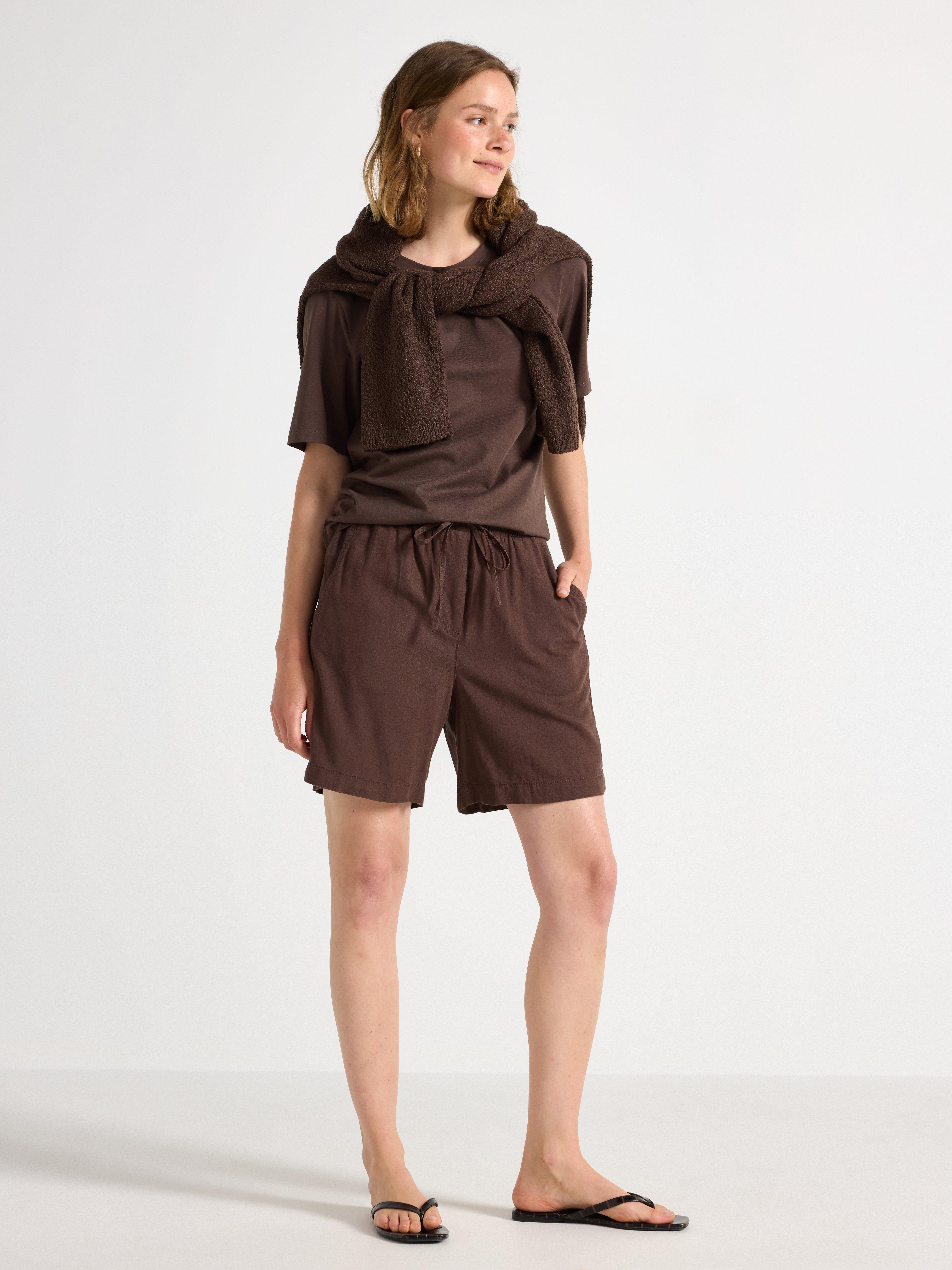 Shorts - Womens Wear - Brown