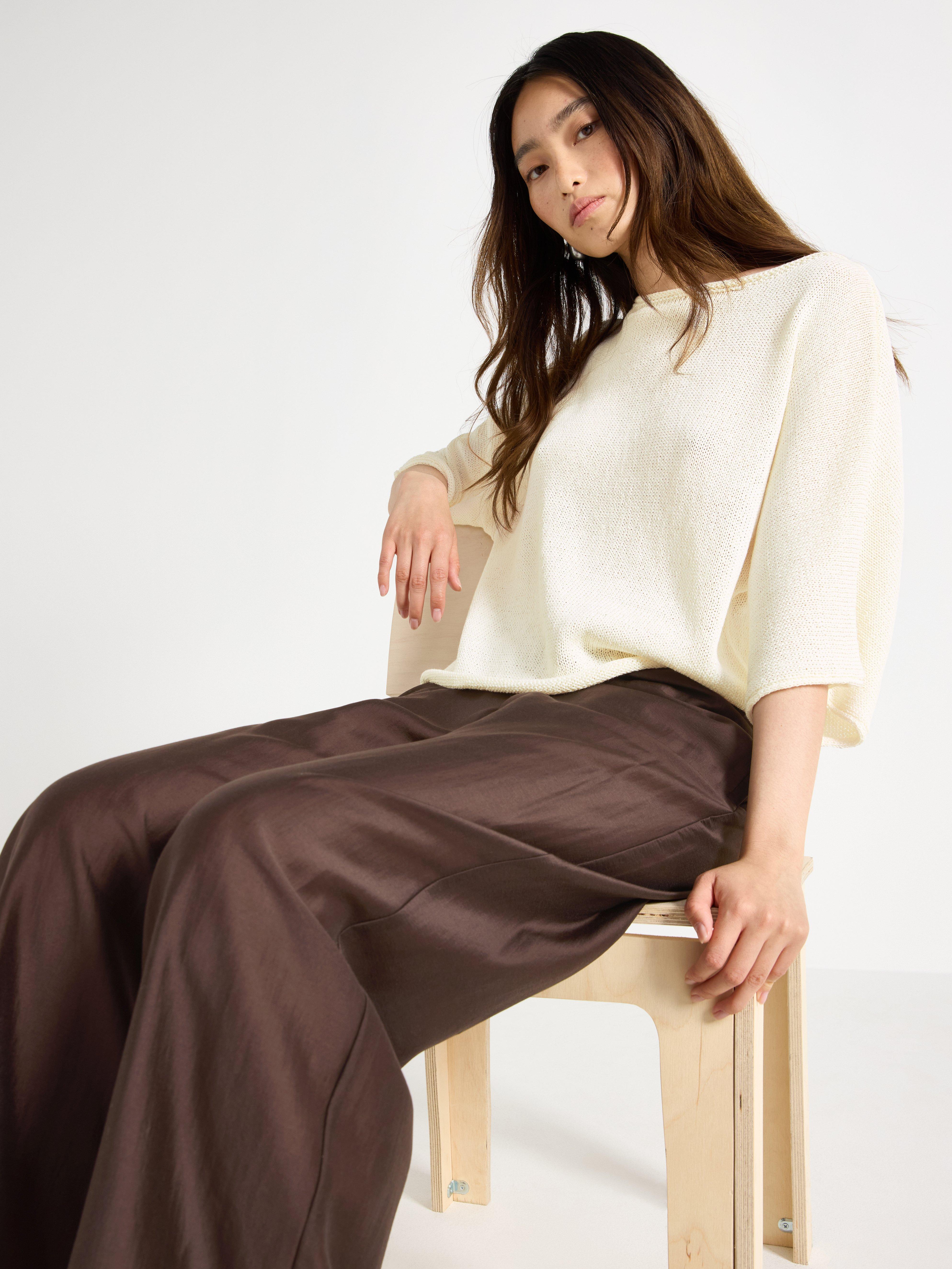 Sweater - Dame - Hvid