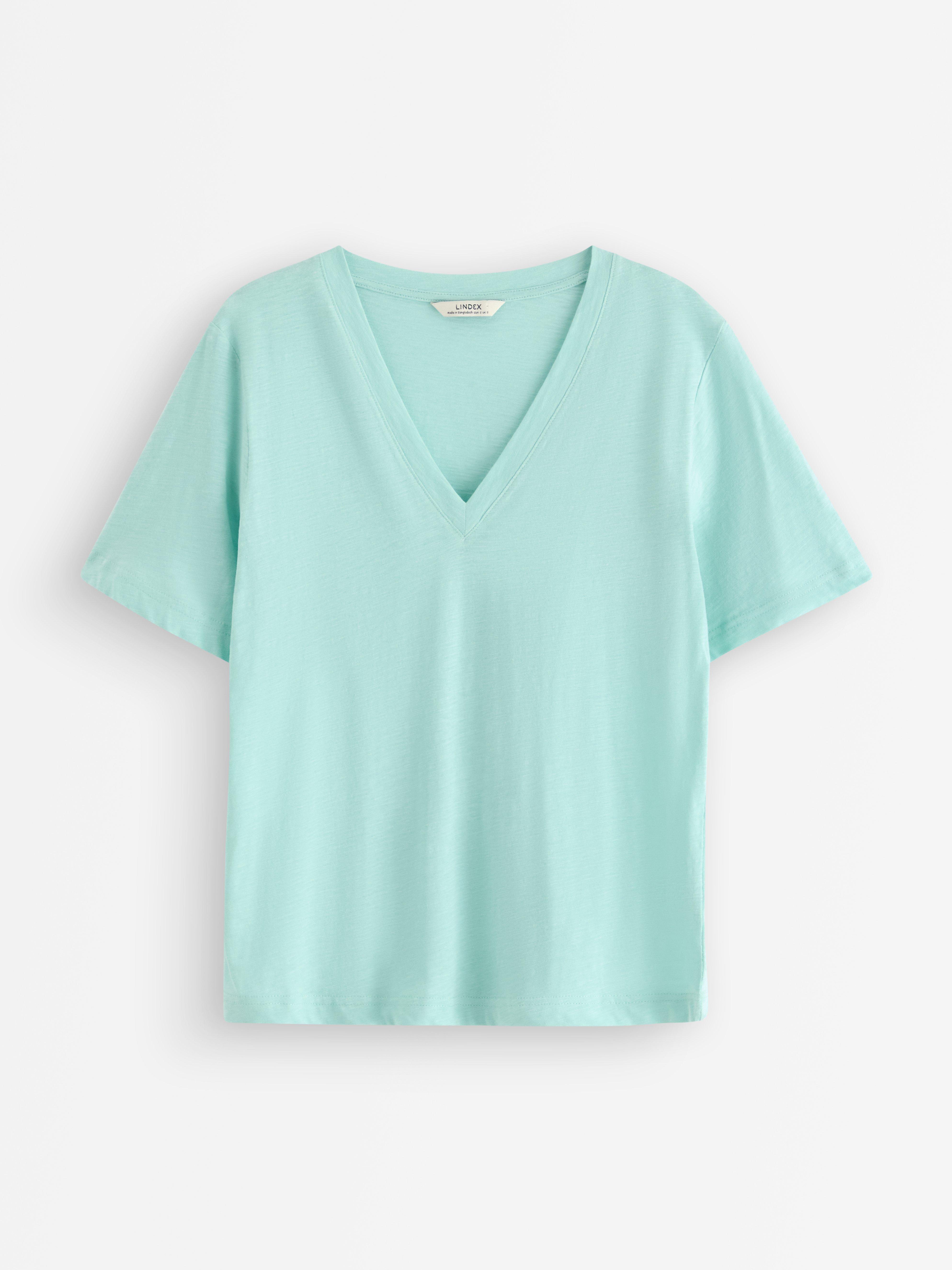 T-shirt - Dam - Turkos