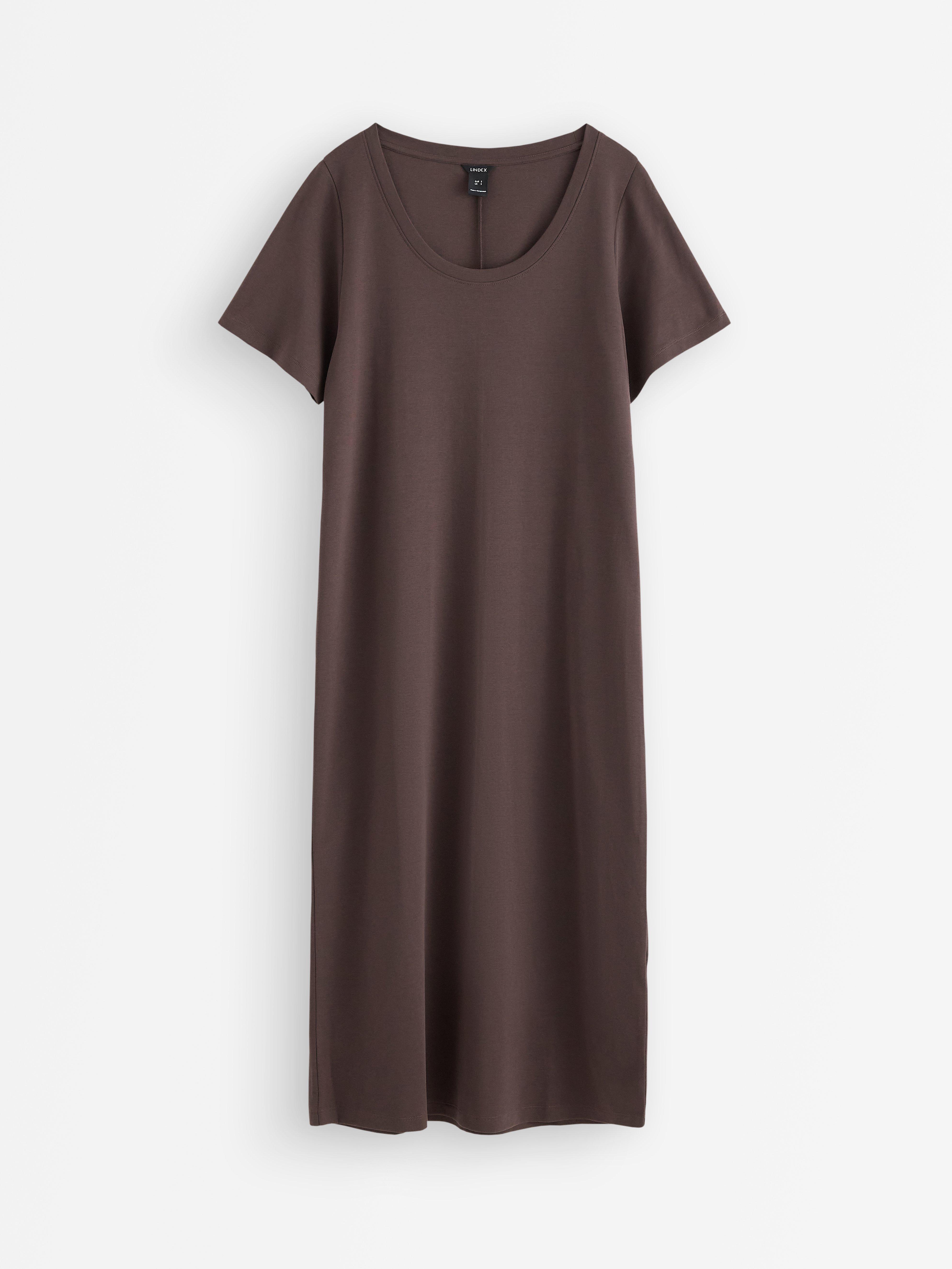 T-shirt dress - Womens Wear - Brown