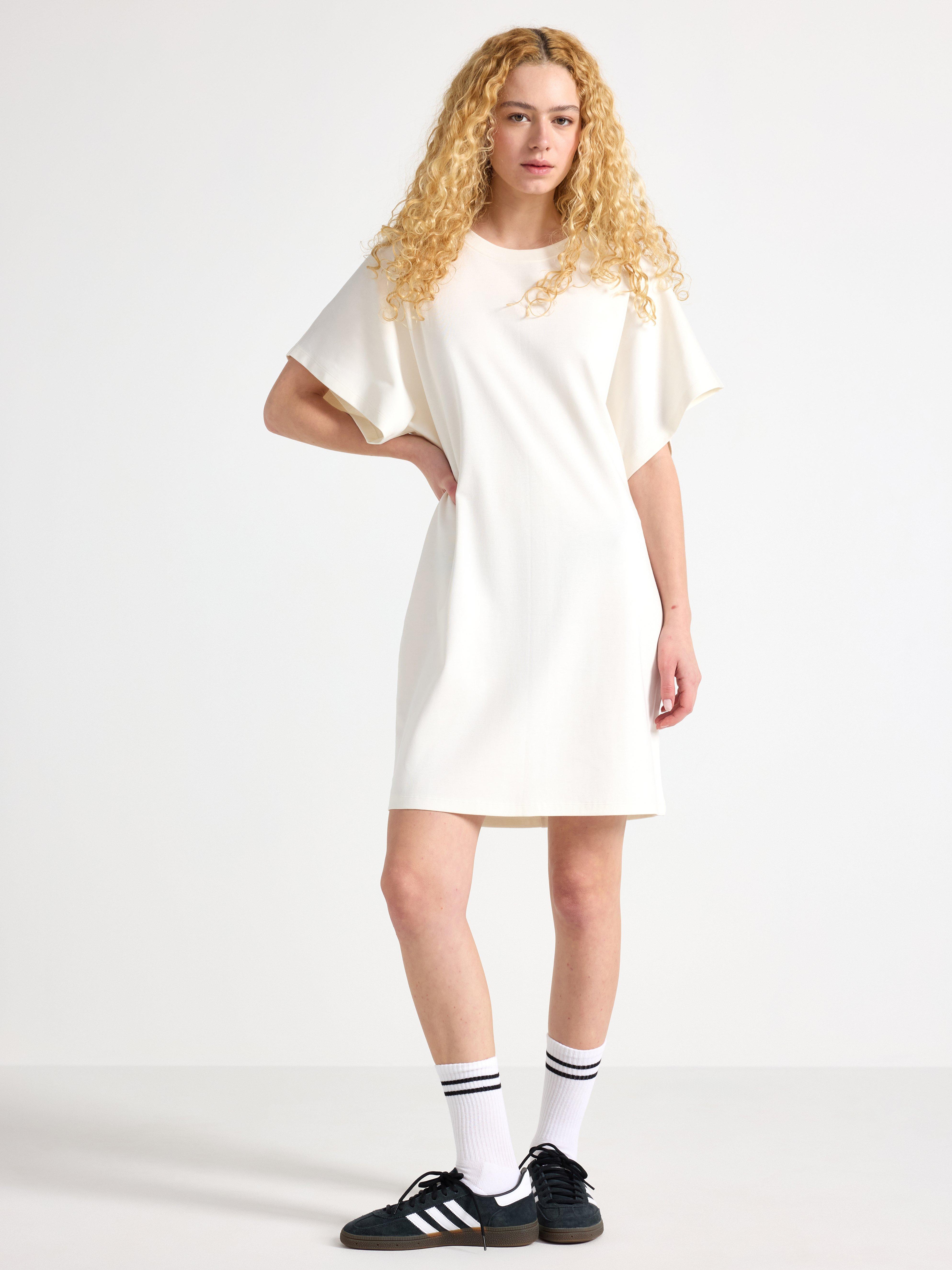 T-shirt-kjole - Dame - Hvid