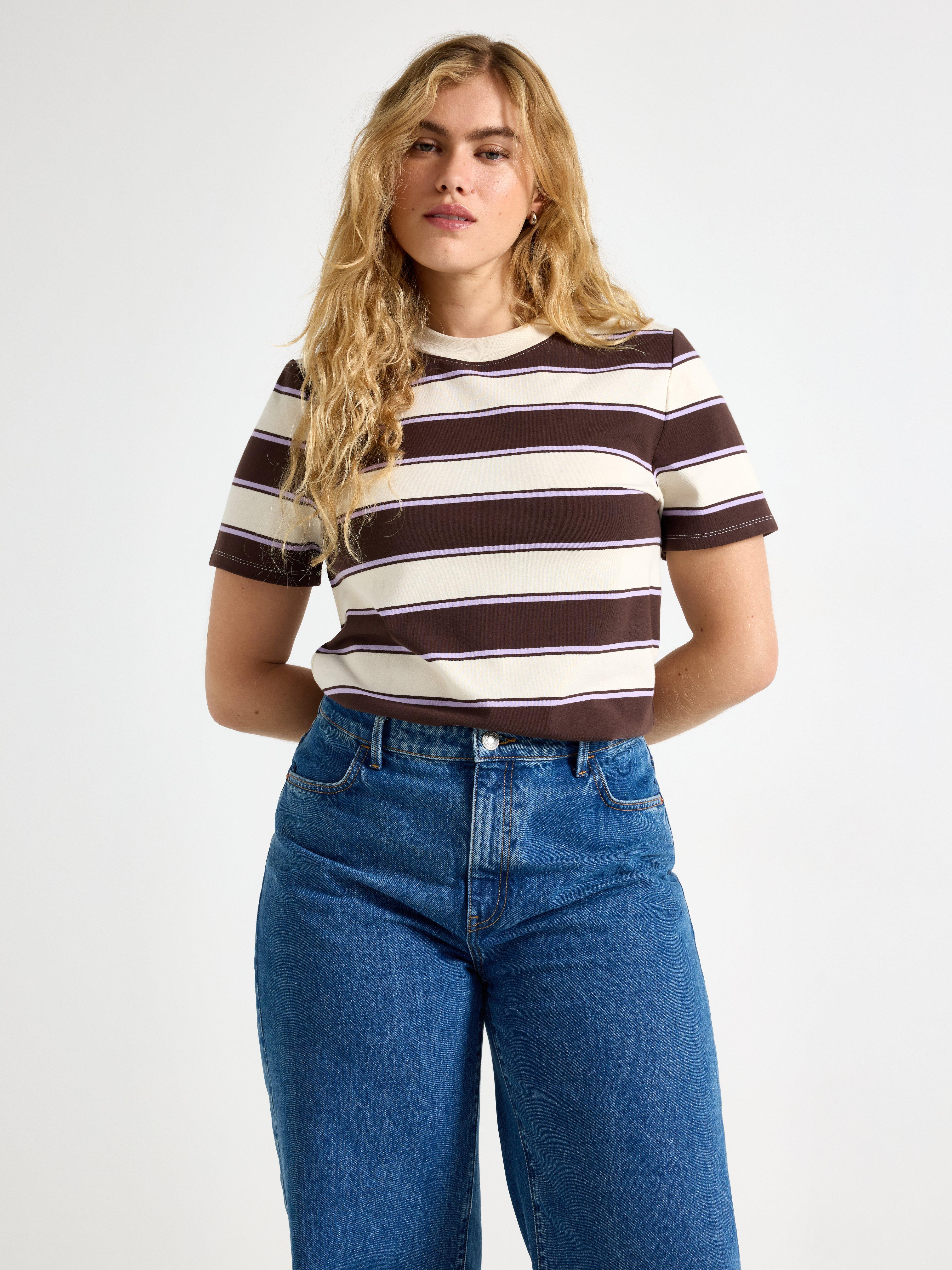 T-paita - Naiset - Beige