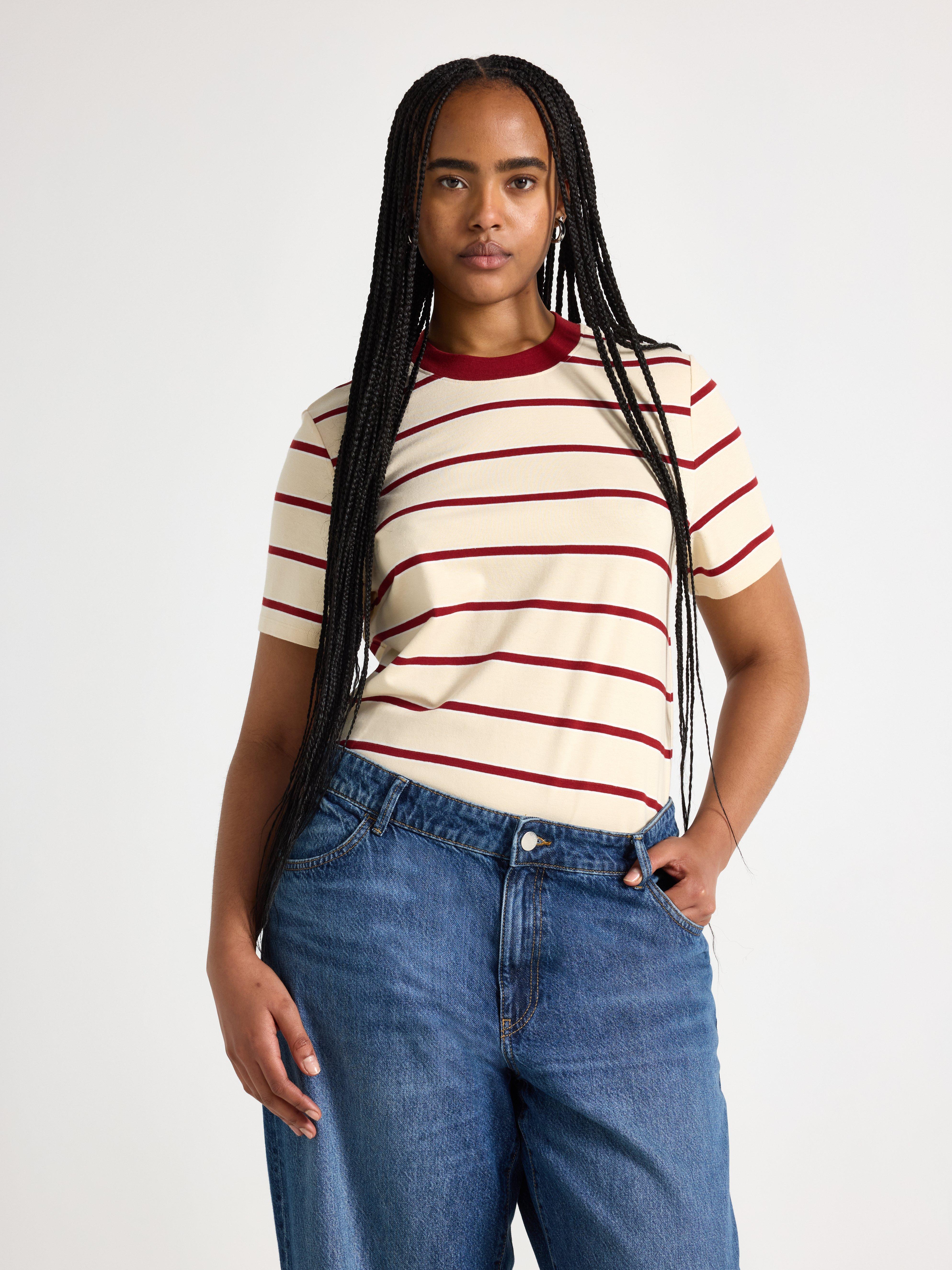T-shirt - Dame - Gul