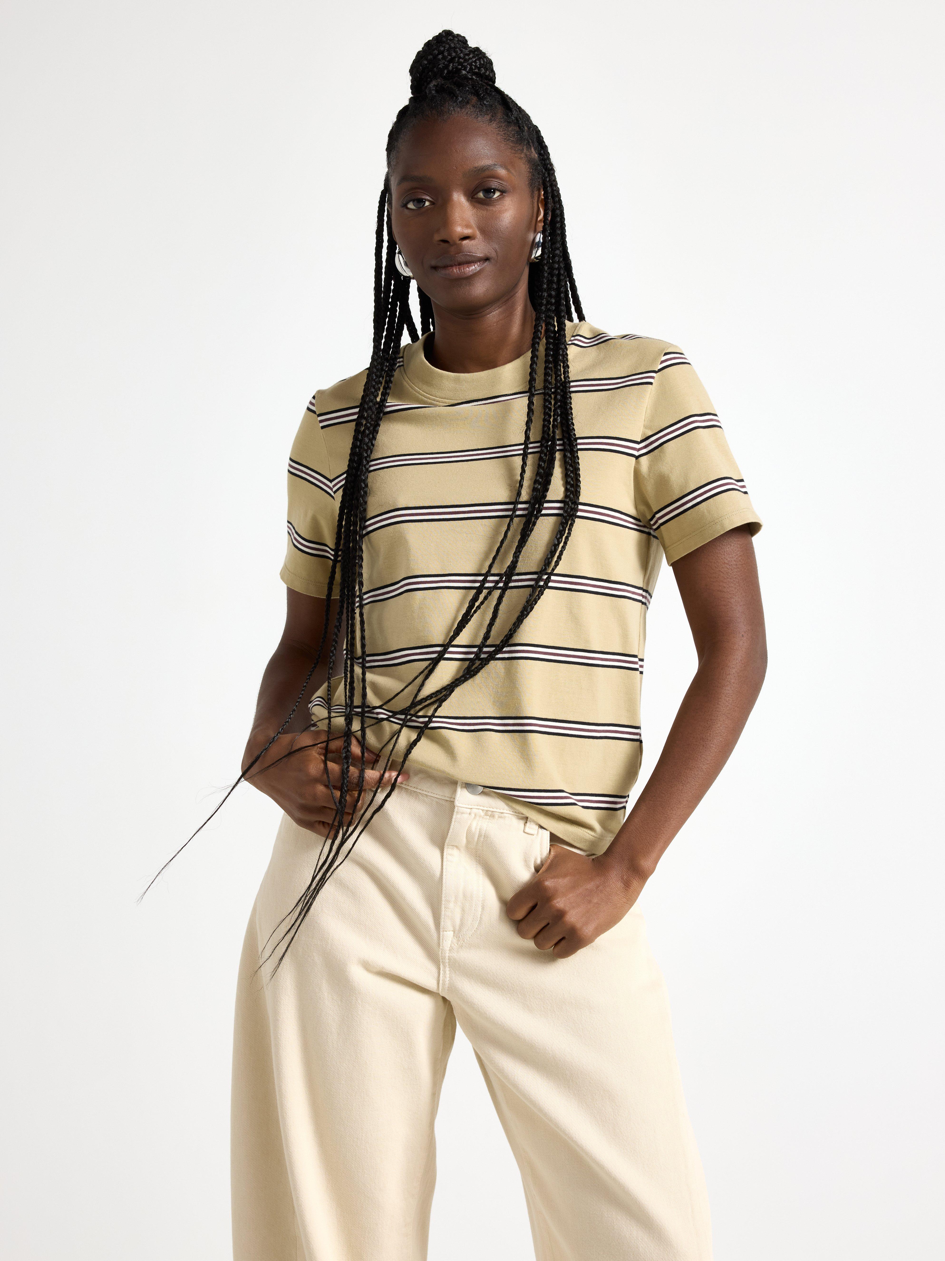 T-paita - Naiset - Khaki