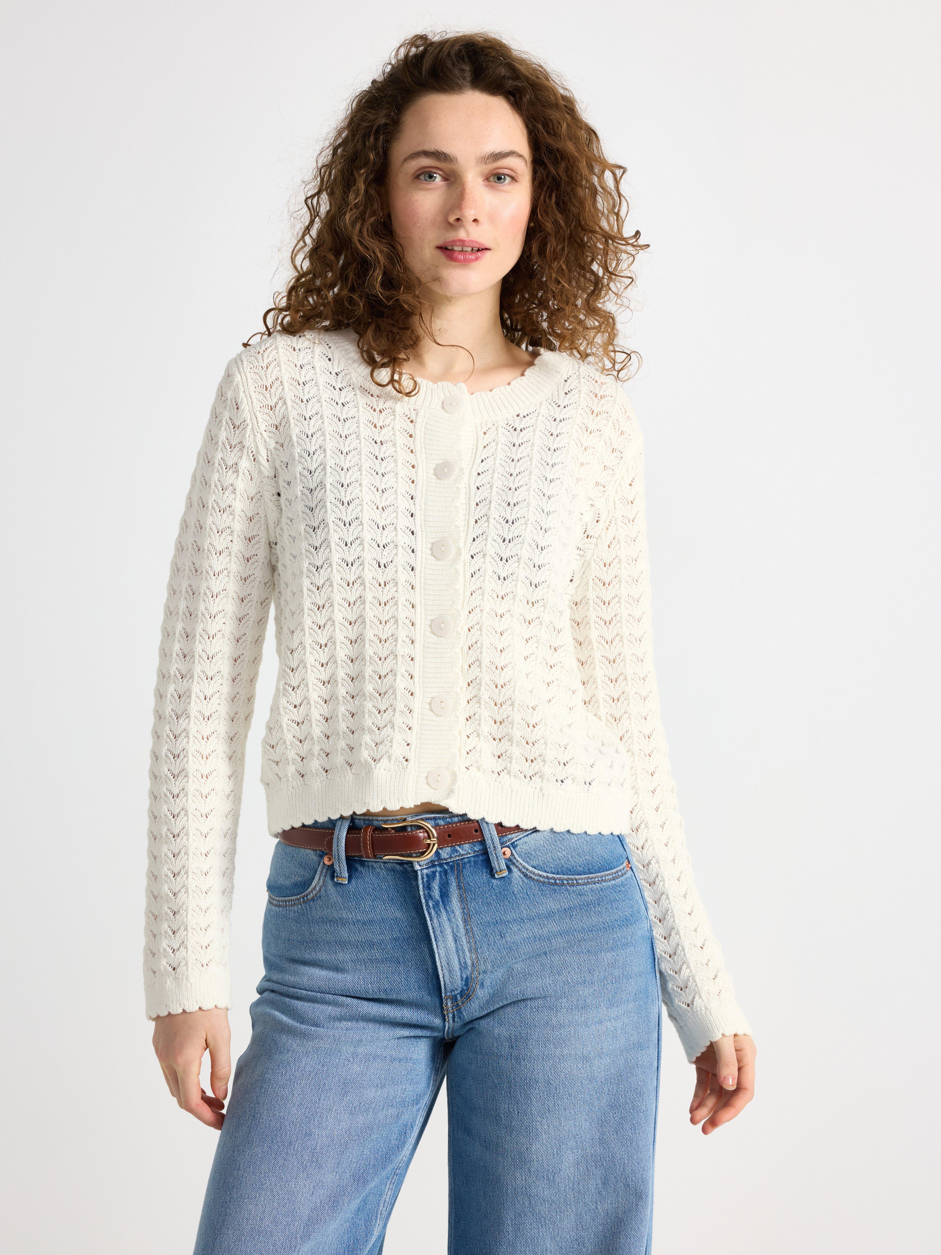 Cardigan - Womens Wear - White