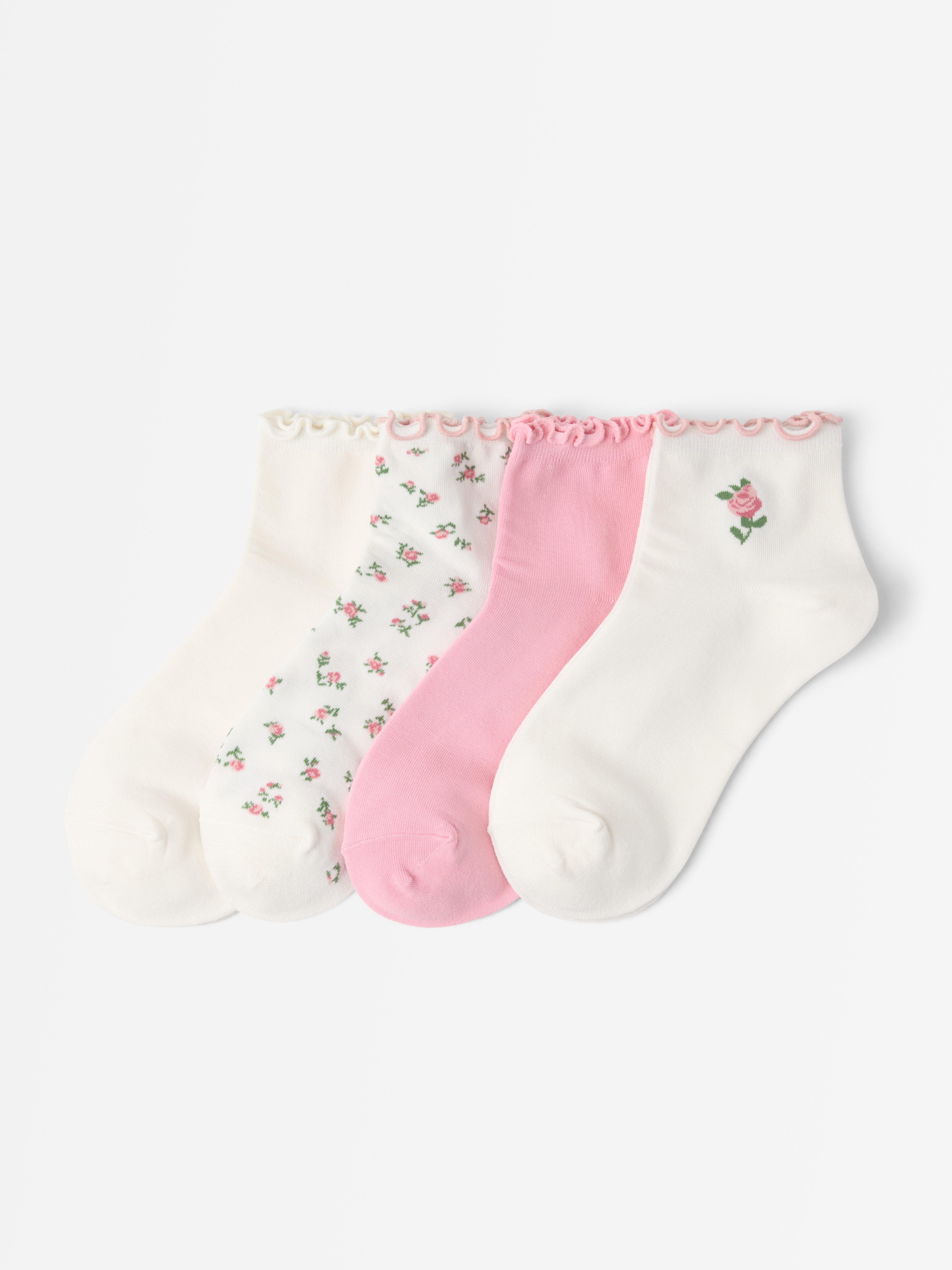 Hög ankelstrumpa - Underkläder - Rosa