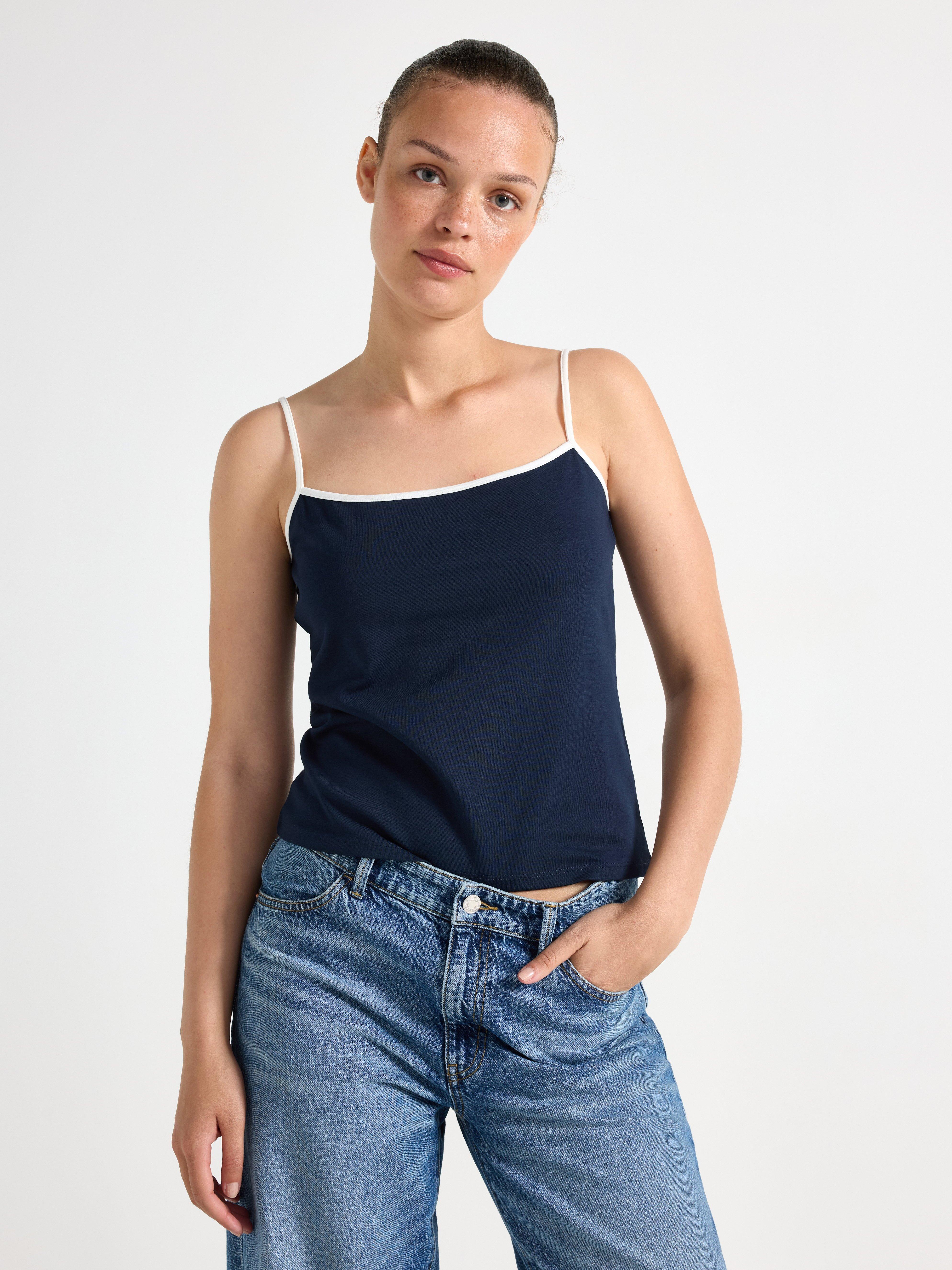 Singlet - Dame - Blå