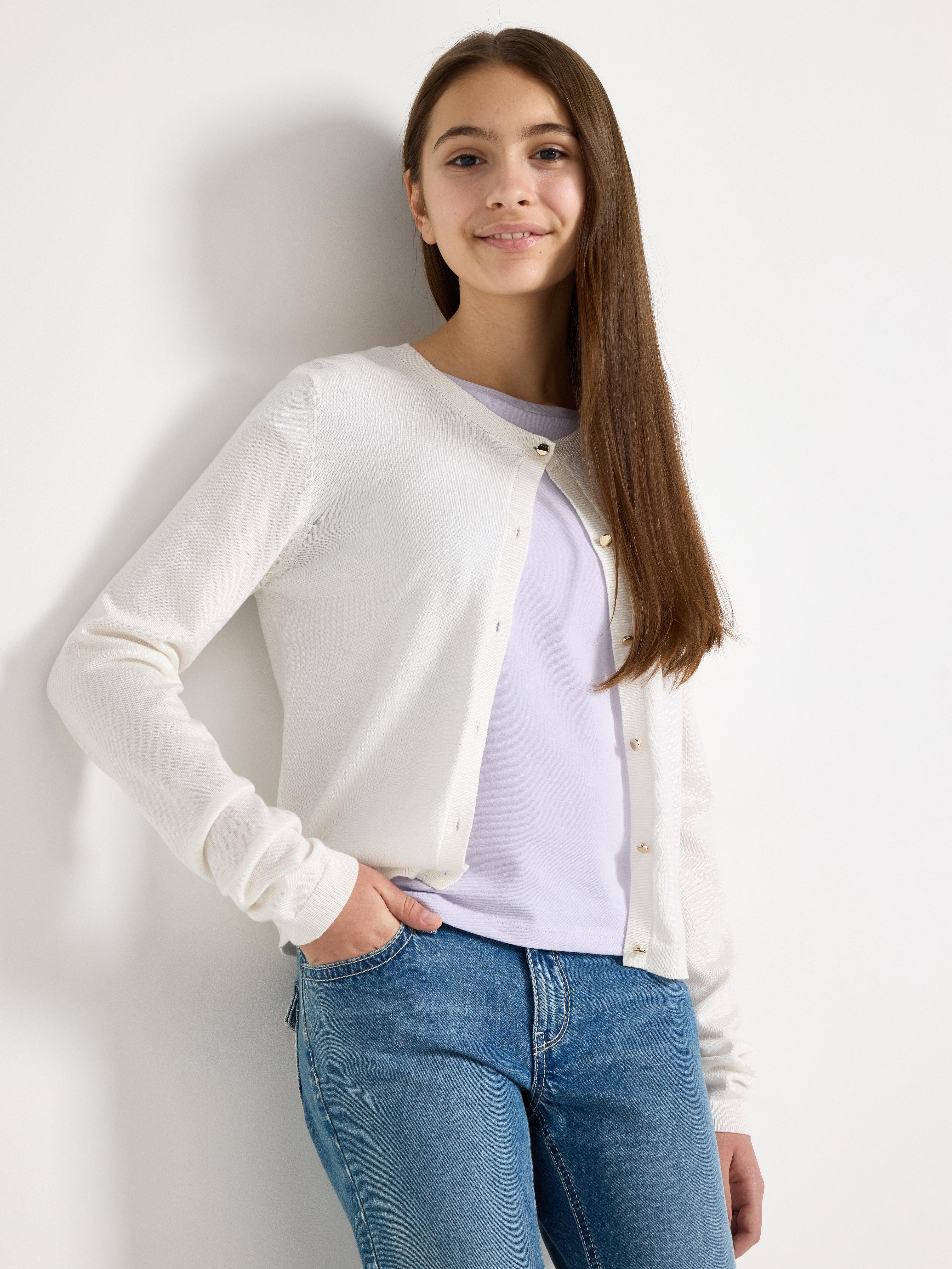 Cardigan - Kids Wear - White