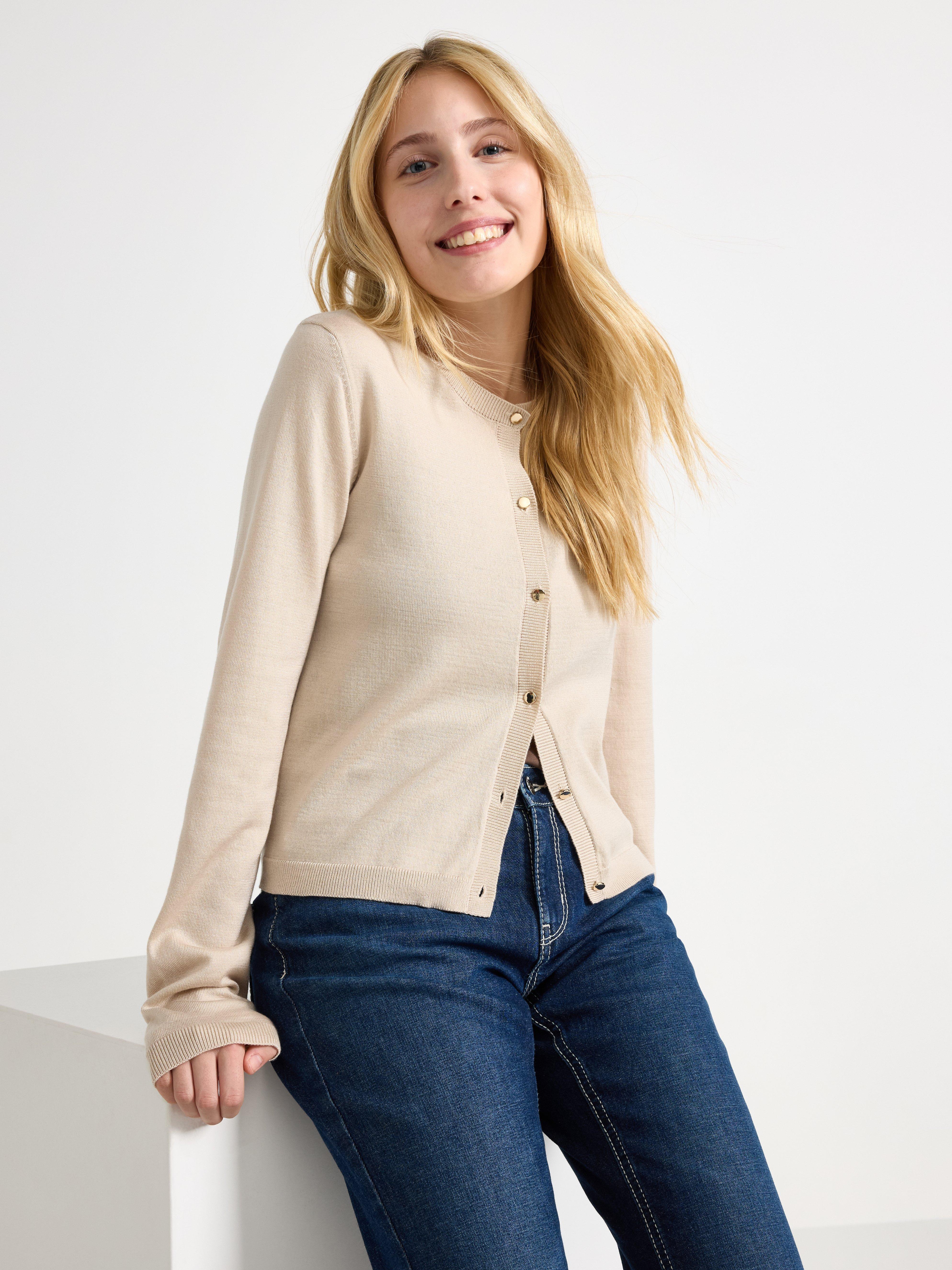 Cardigan - Kids Wear - Beige