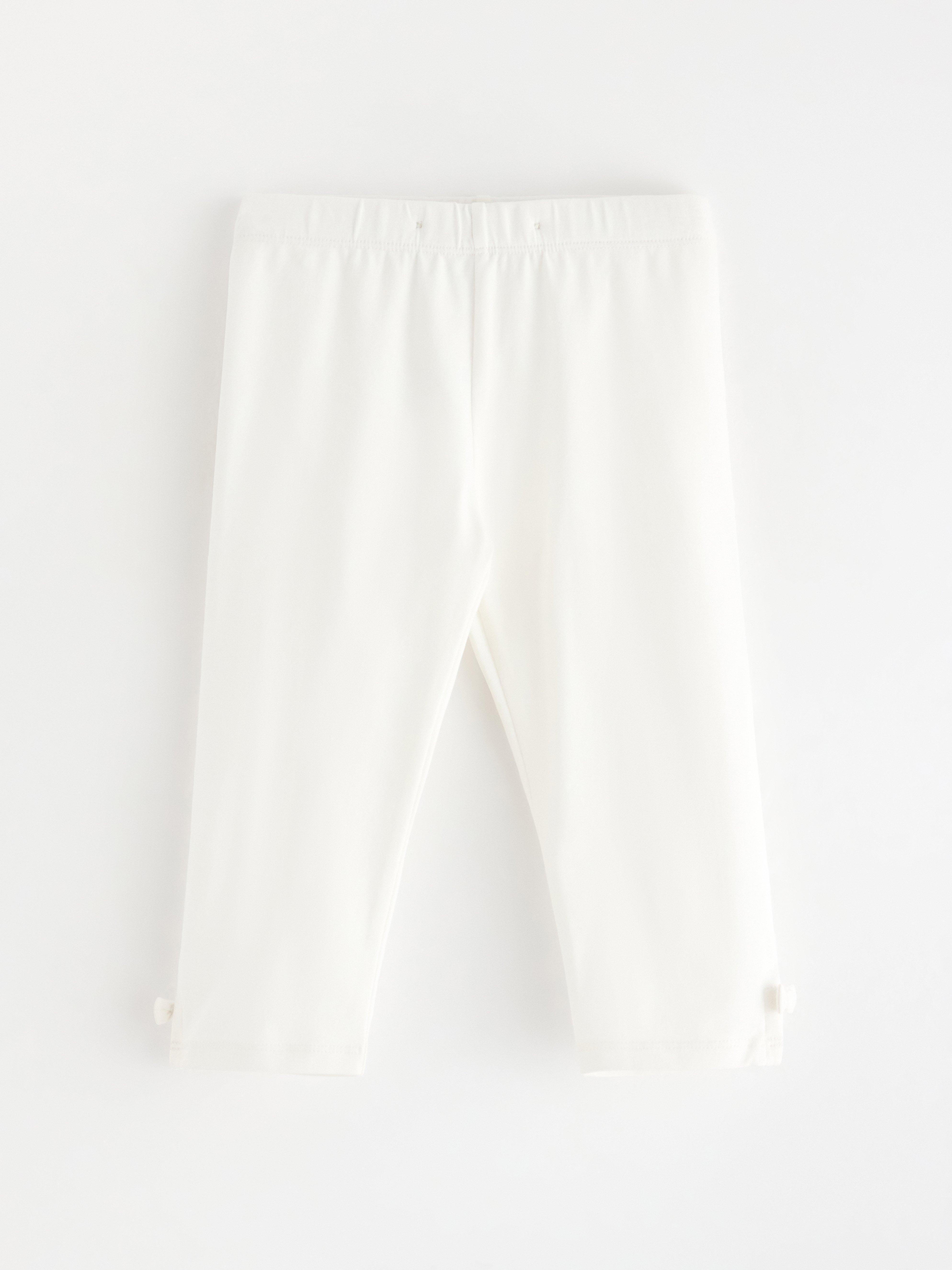 Capri Leggings - Kids Wear - White